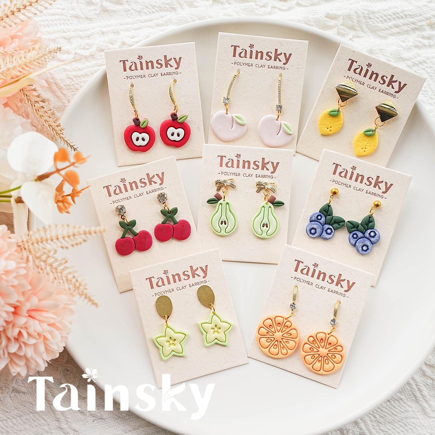 Cortadores de Arcilla de Frutas TAINSKY - 17 Formas 1.9 a 3.3 cm