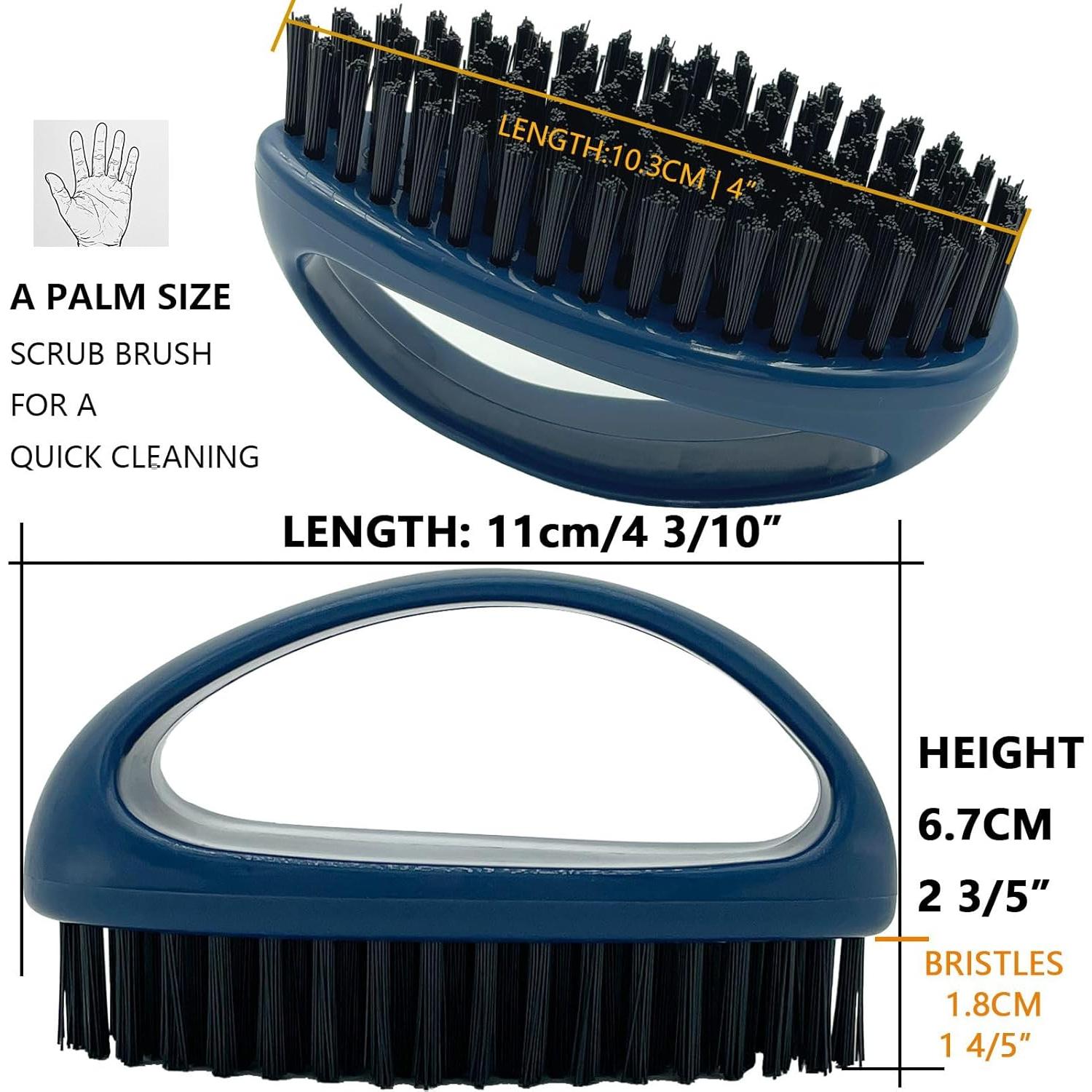 Cepillo de Fregar Pequeño GKETN con Cerdas de Nylon - Azul Profundo