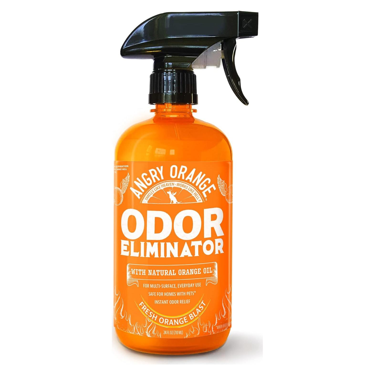 Eliminador de Olores Angry Orange 680 g - Limpiador Cítrico para Mascotas