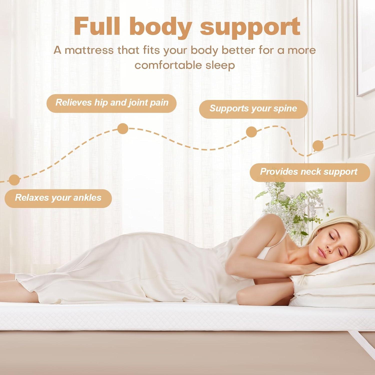 Colchón Viscoelástico Individual Vipfree 3 Pulgadas con Gel