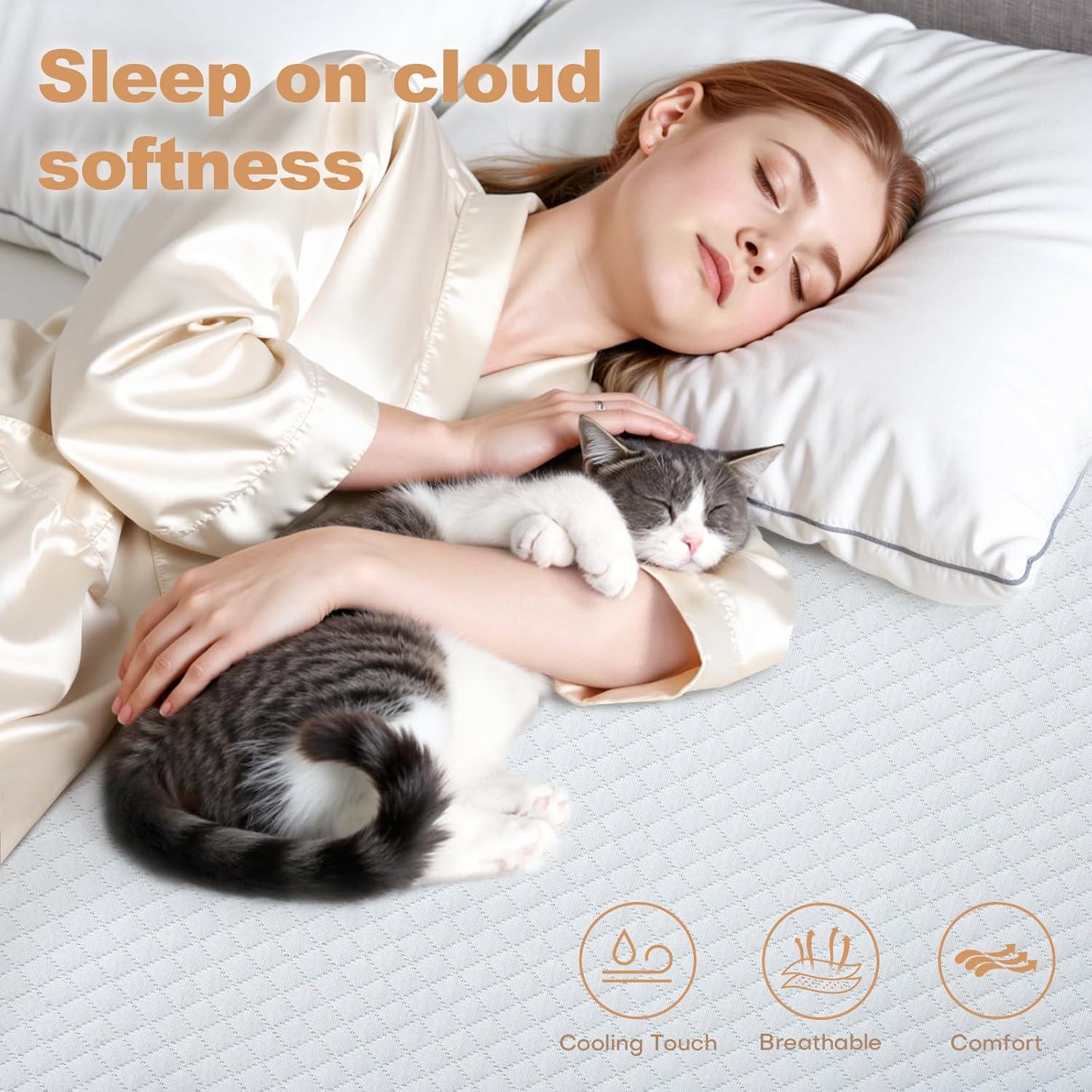 Colchón Viscoelástico Individual Vipfree 3 Pulgadas con Gel