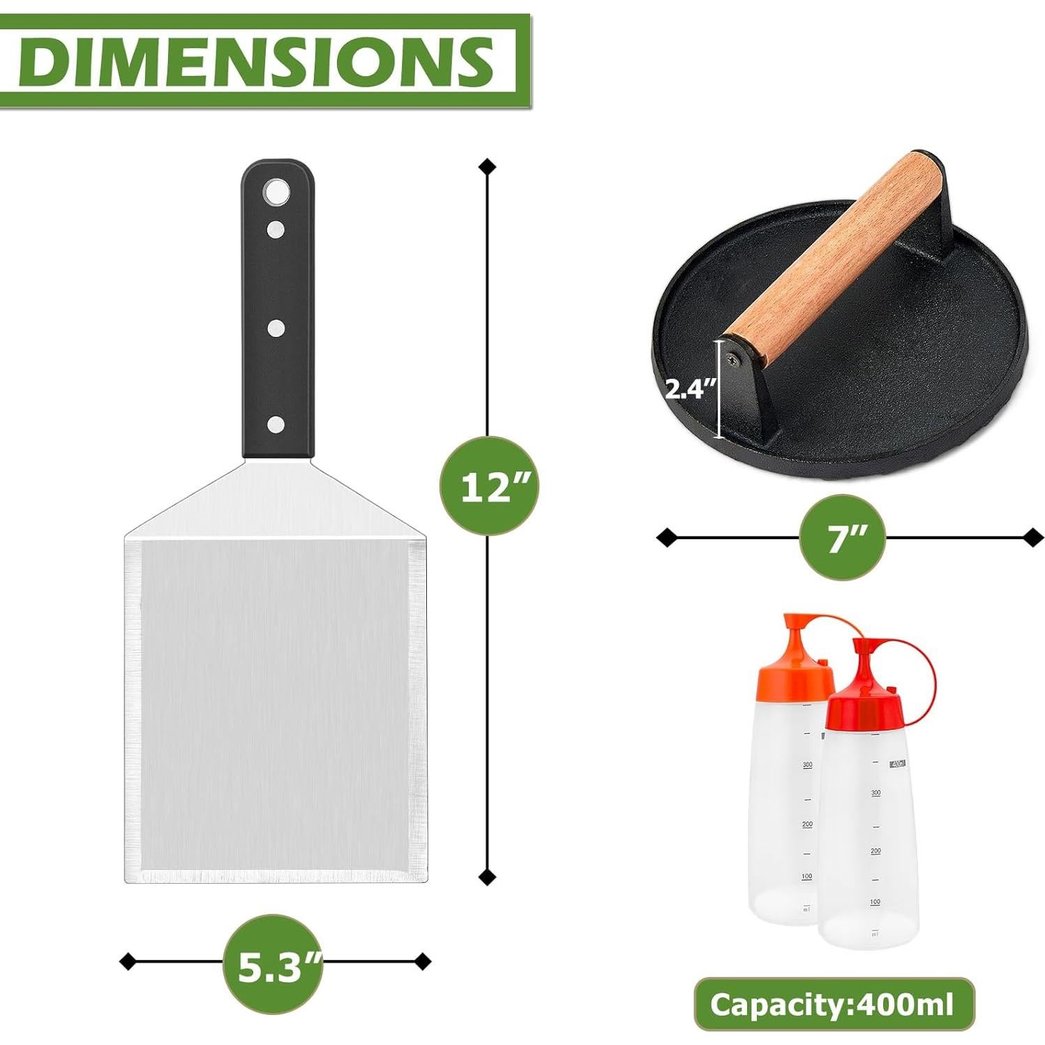 Kit de Accesorios para Hamburguesas Joyfair - 4 Piezas