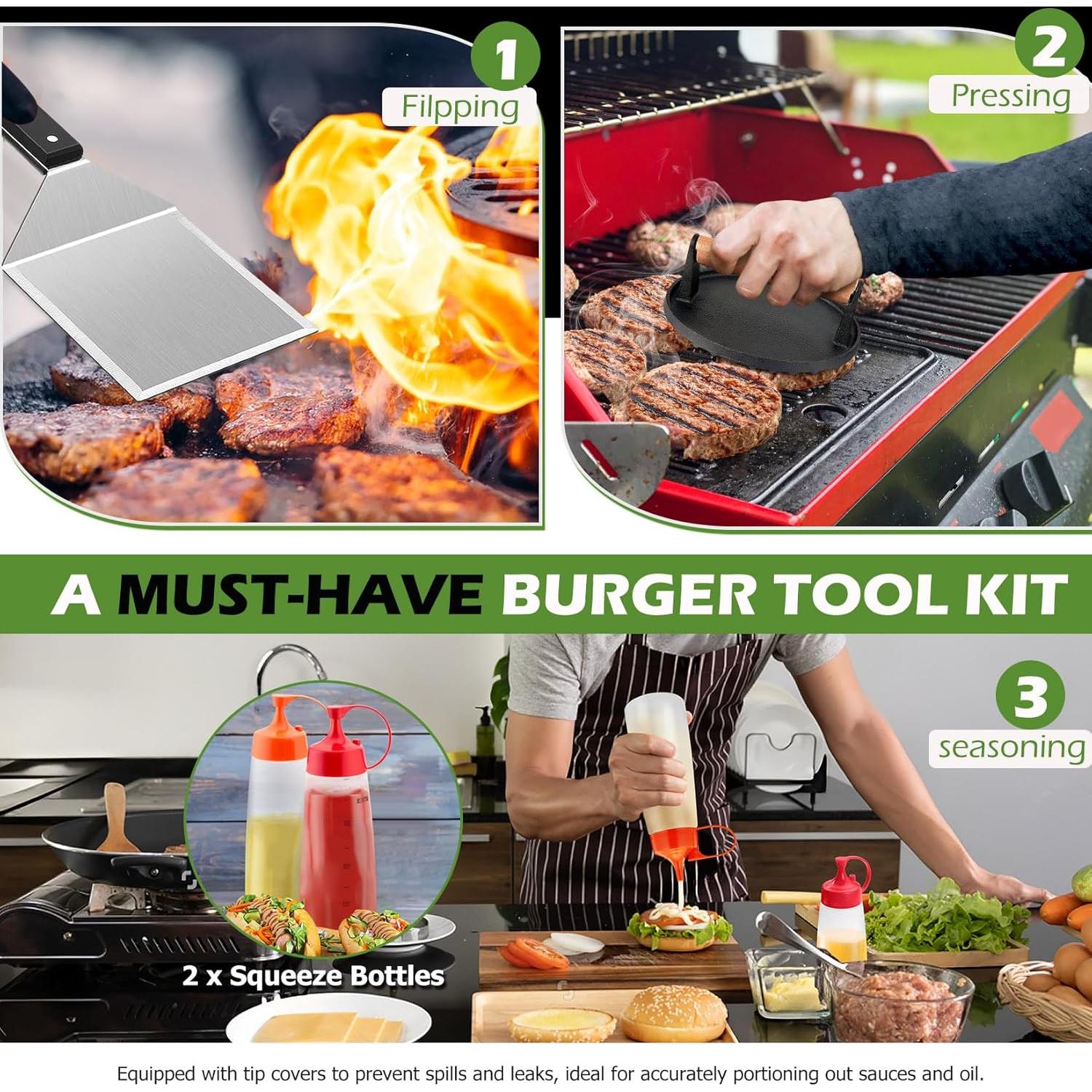 Kit de Accesorios para Hamburguesas Joyfair - 4 Piezas