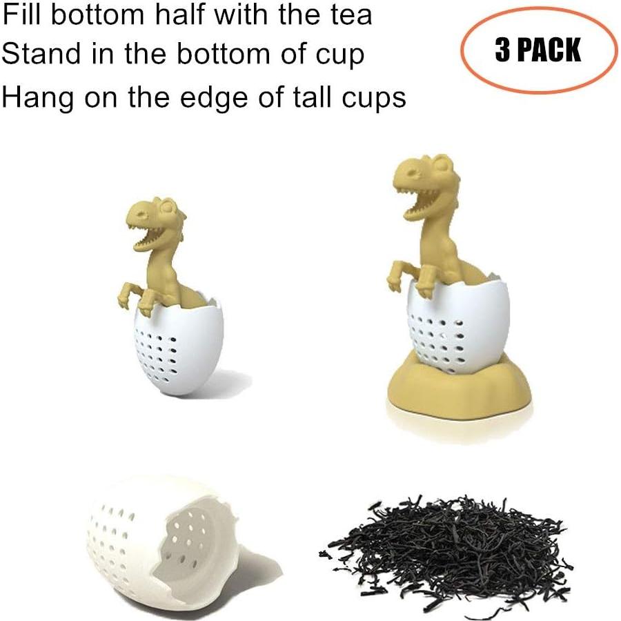 Infusor de Té de Silicona Sanderala Dinosaurio Reutilizable