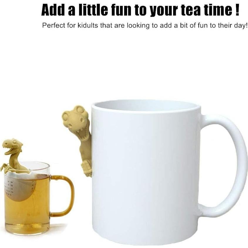 Infusor de Té de Silicona Sanderala Dinosaurio Reutilizable