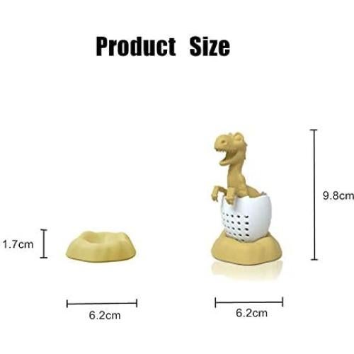 Infusor de Té de Silicona Sanderala Dinosaurio Reutilizable