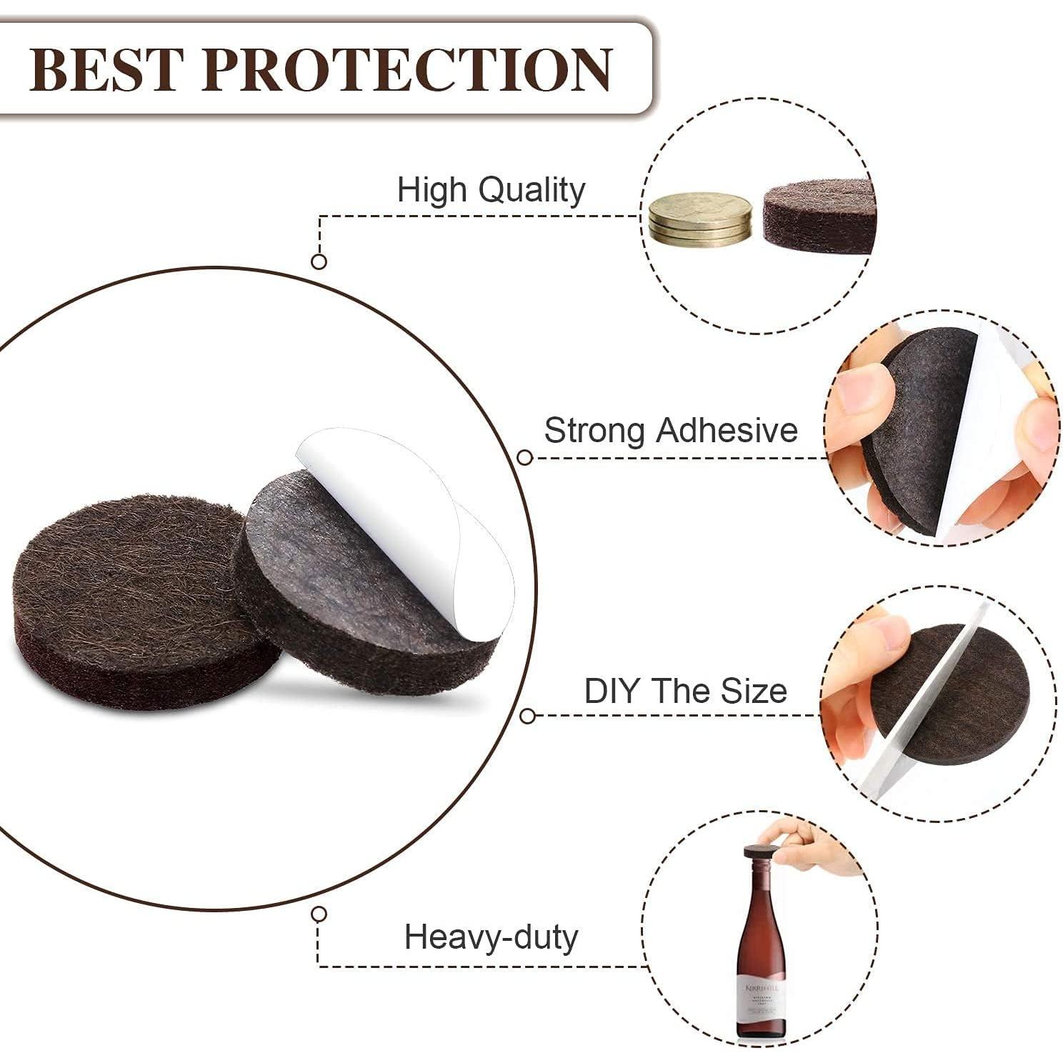 Almohadillas de Fieltro Yelanon 261 Pcs Antirrasguños para Muebles