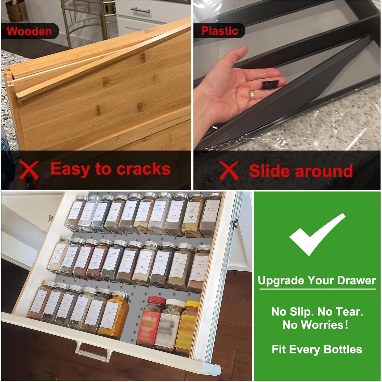 Organizador de Cajones de Especias Gosmol 48.3x32.8cm Antideslizante