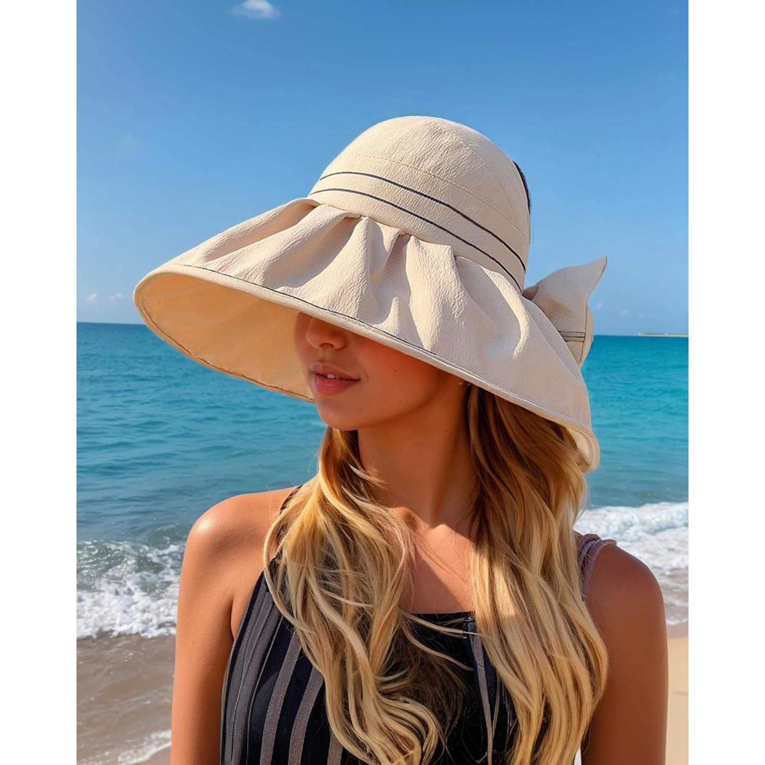 Sombrero de Sol Plegable Pinknoke para Mujeres con Protección UV