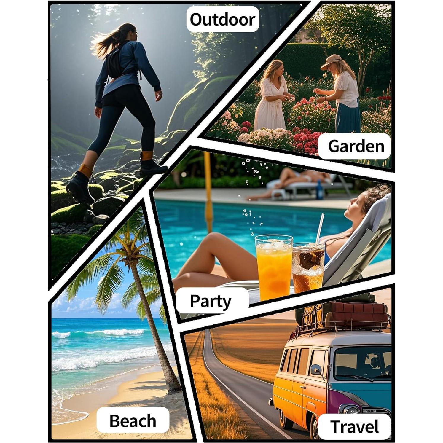 Sombrero de Sol Plegable Pinknoke para Mujeres con Protección UV