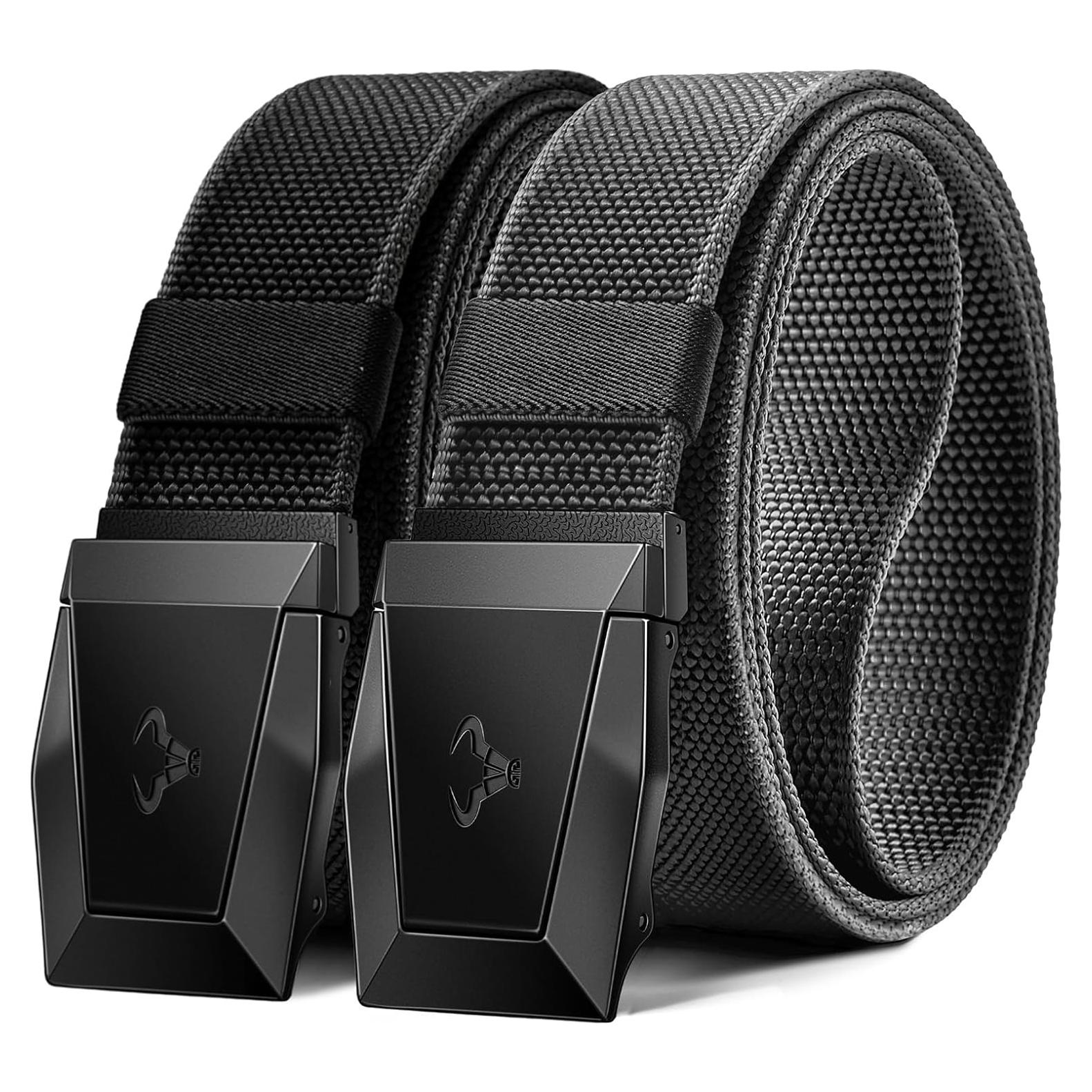 Cinturón BULLIANT para Hombres 2 Paquete Nylon Ajustable