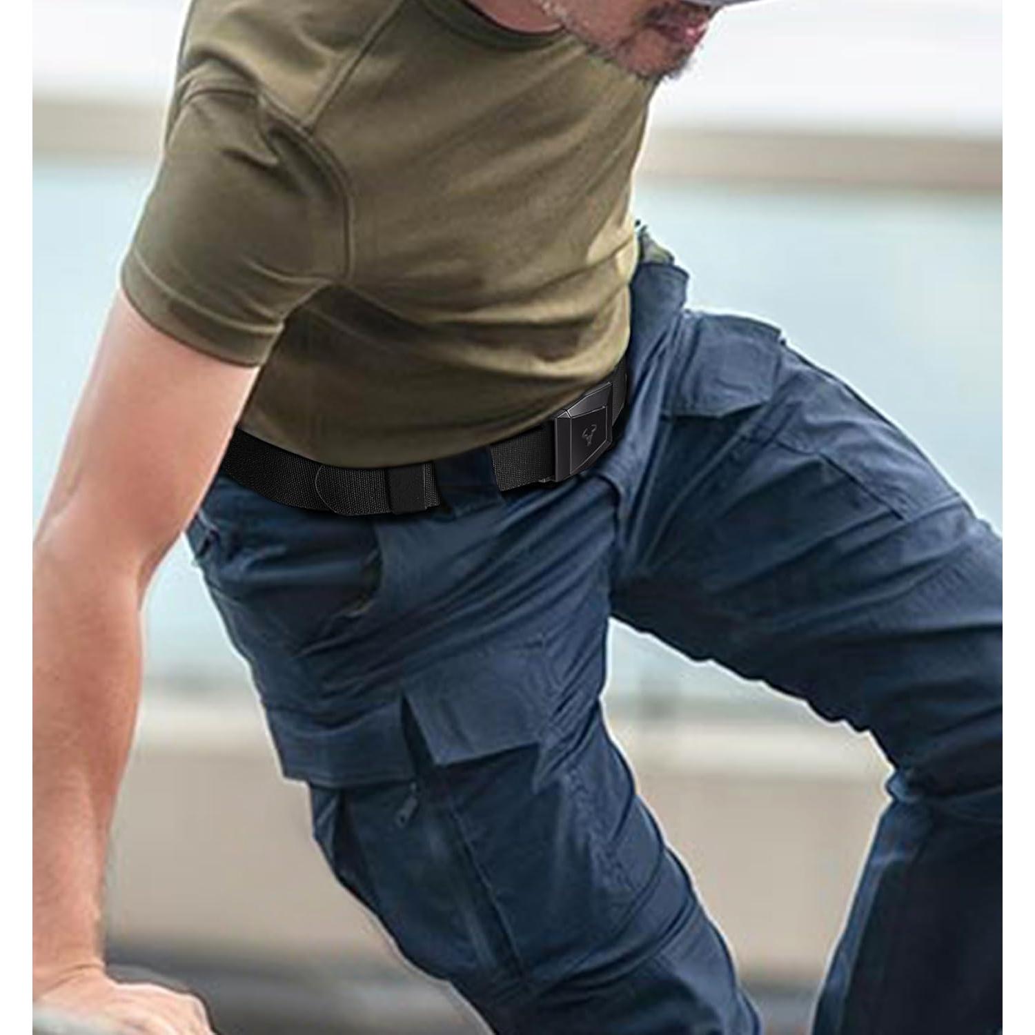 Cinturón BULLIANT para Hombres 2 Paquete Nylon Ajustable