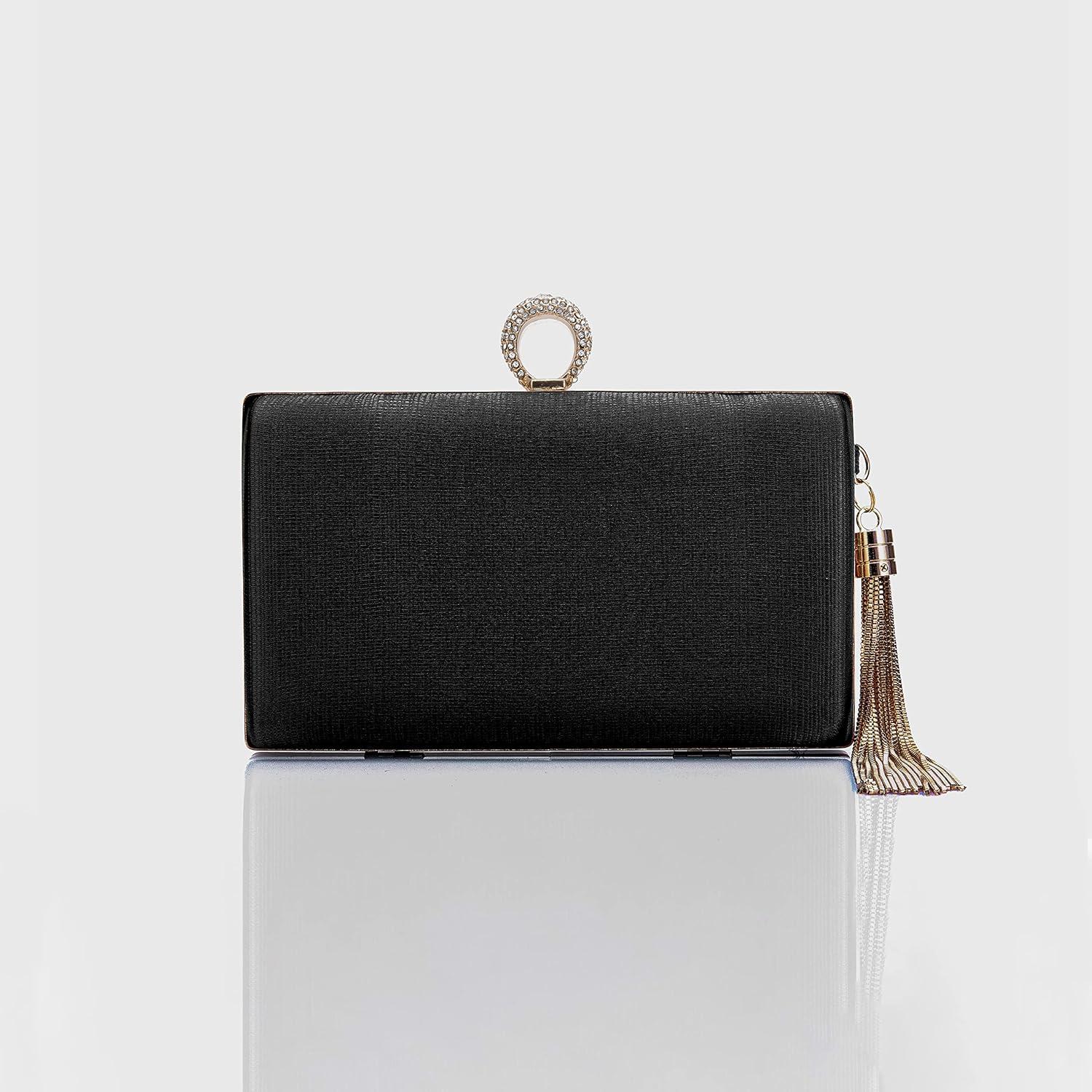 Bolso de Noche BABEYOND para Mujeres con Borlas - Negro