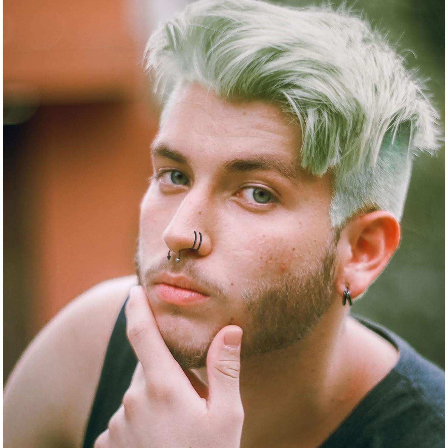 Aro Nasal Doble Espiral Acero Inoxidable 18g Unisex