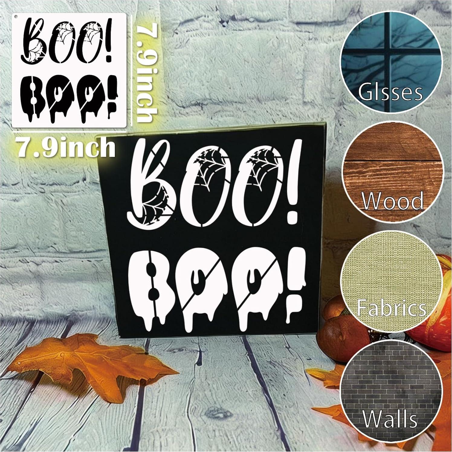 Plantillas de Halloween Reutilizables YHSLMH 16 Piezas 20.3cm