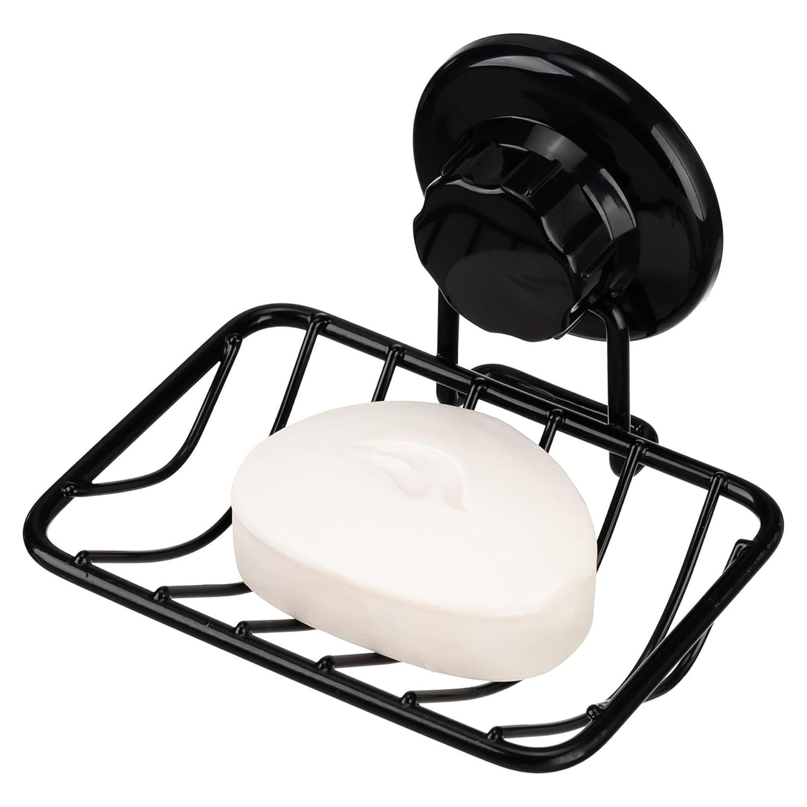 Soporte de Jabón iPEGTOP de Acero Inoxidable Negro 13.21x10.67cm