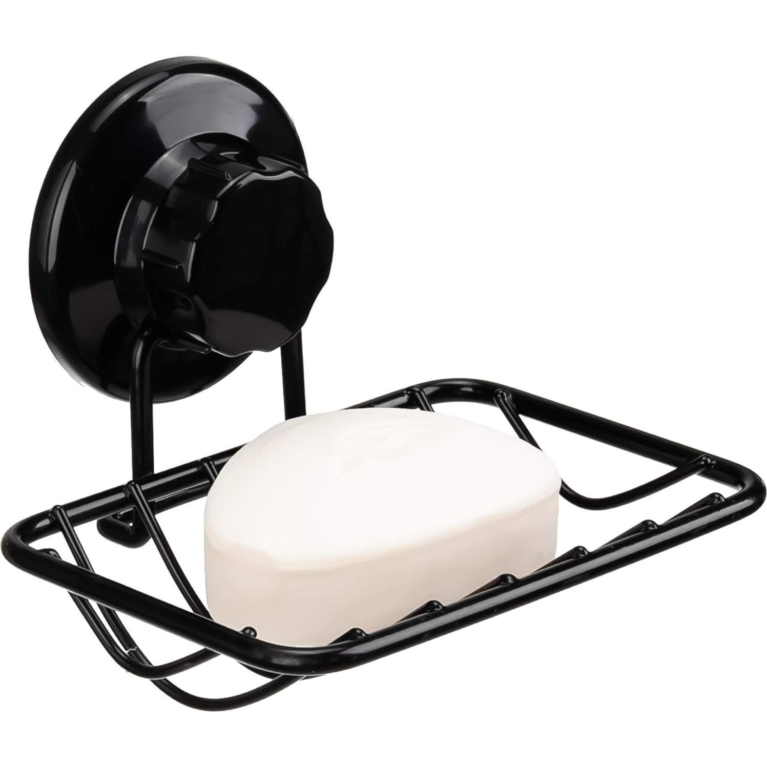 Soporte de Jabón iPEGTOP de Acero Inoxidable Negro 13.21x10.67cm