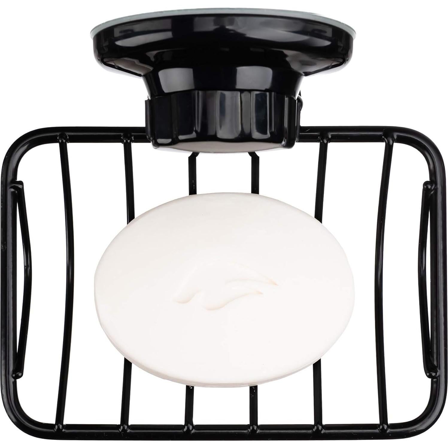 Soporte de Jabón iPEGTOP de Acero Inoxidable Negro 13.21x10.67cm