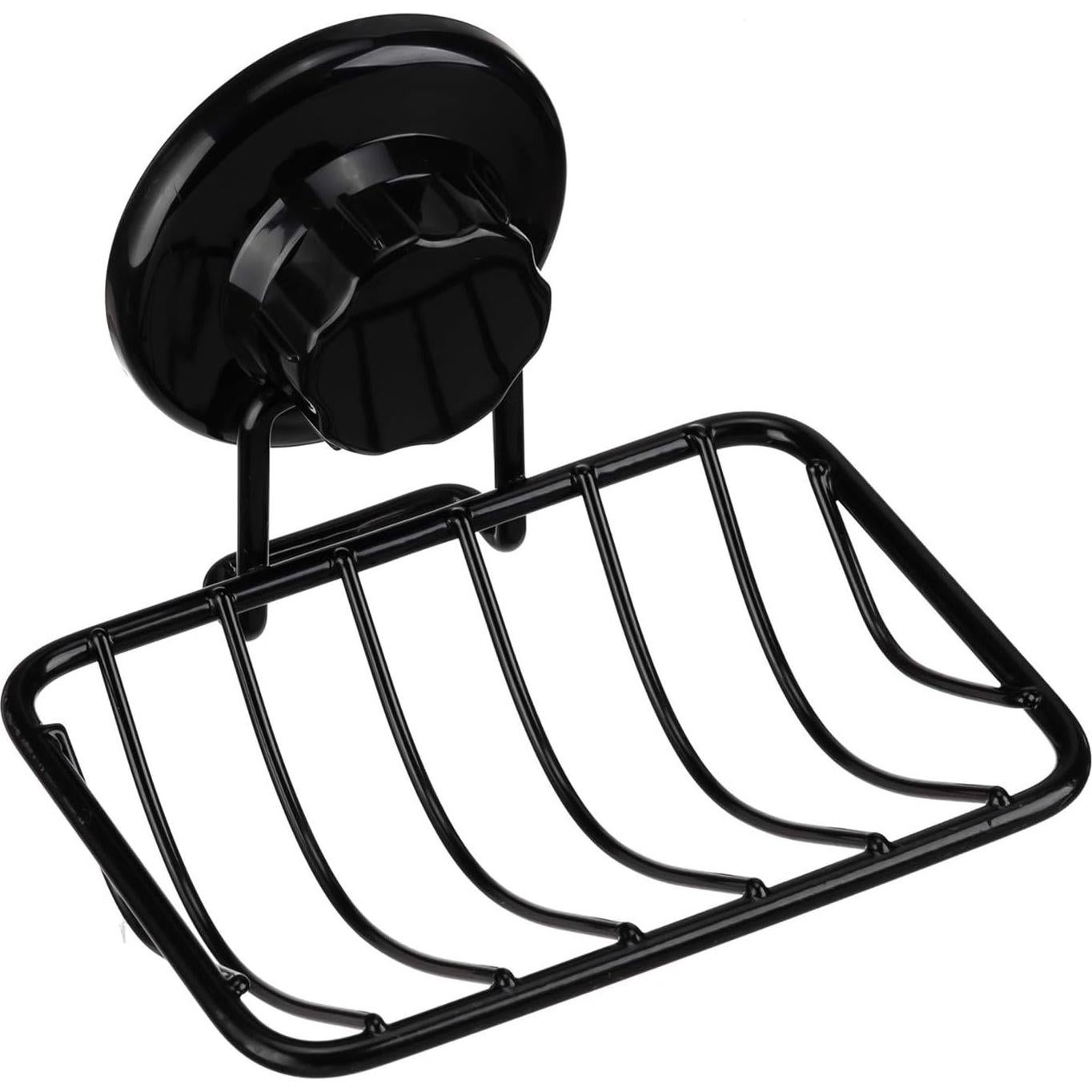 Soporte de Jabón iPEGTOP de Acero Inoxidable Negro 13.21x10.67cm