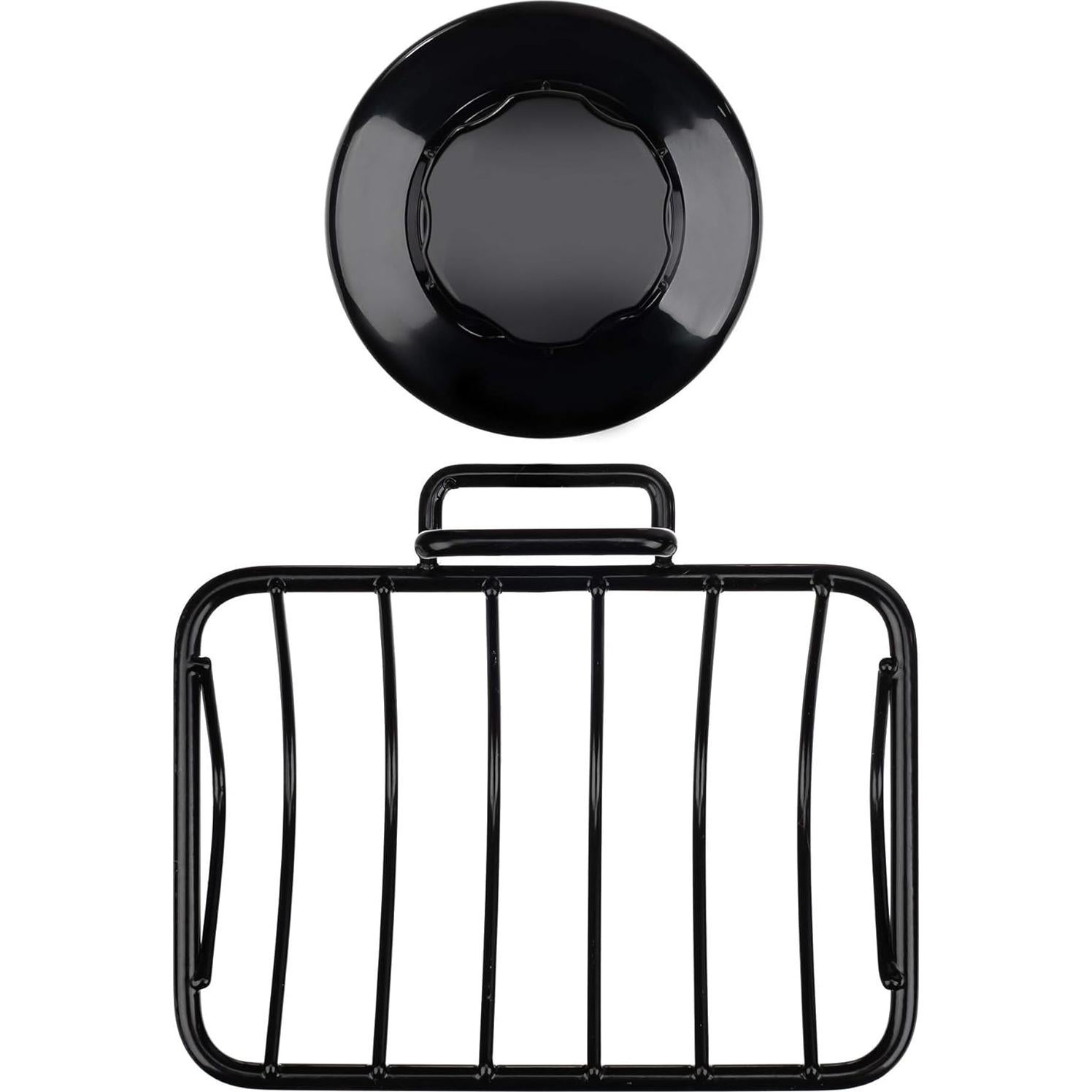 Soporte de Jabón iPEGTOP de Acero Inoxidable Negro 13.21x10.67cm