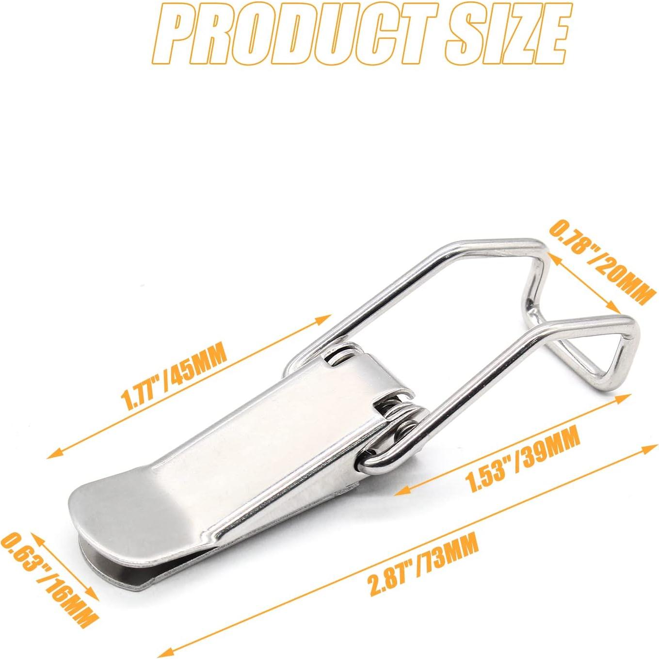 4 Pestillos de Resorte Acero Inoxidable 304 73mm Cionyce