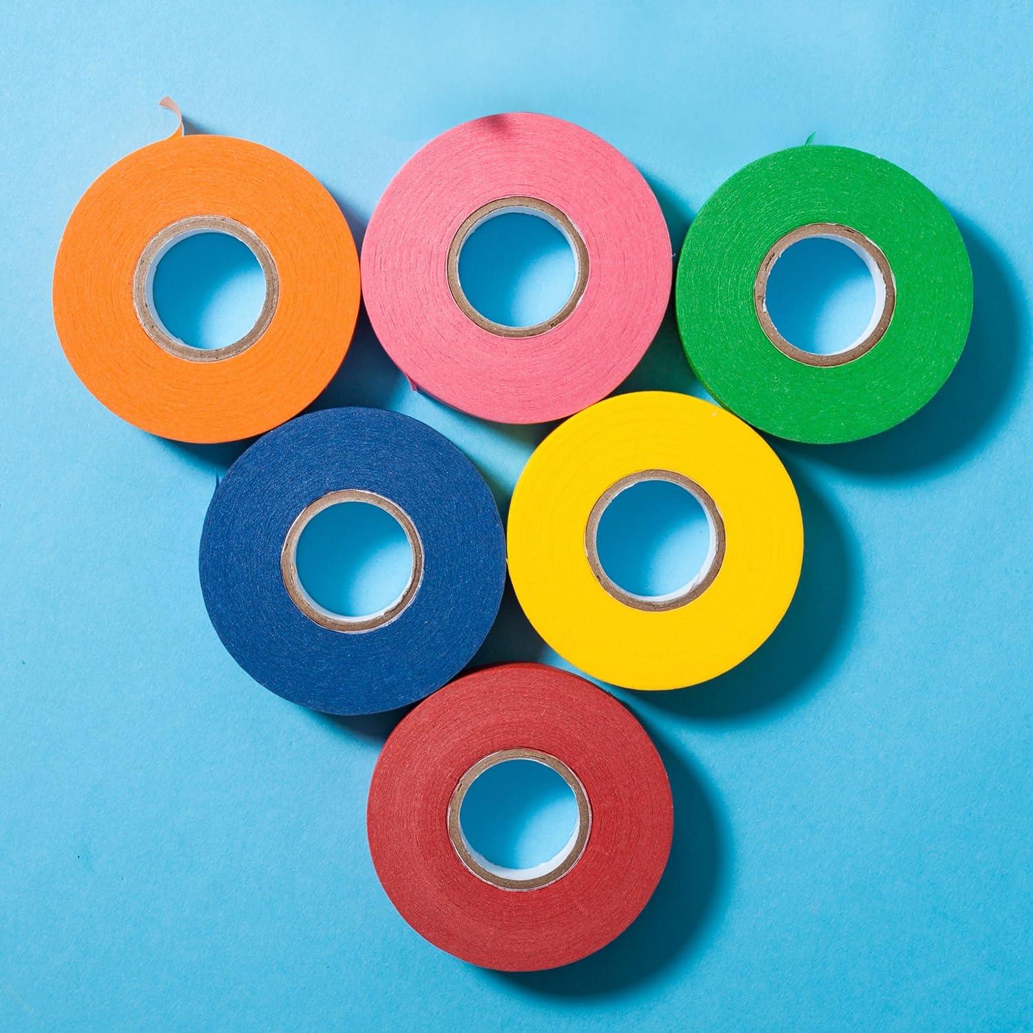 Cinta de Enmascarar de Colores Mr. Pen - Paquete de 6, 13.72 m