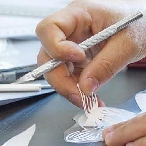 Kit de Cuchillos de Manualidades DIYSELF con 20 Cuchillas y Tapete A5