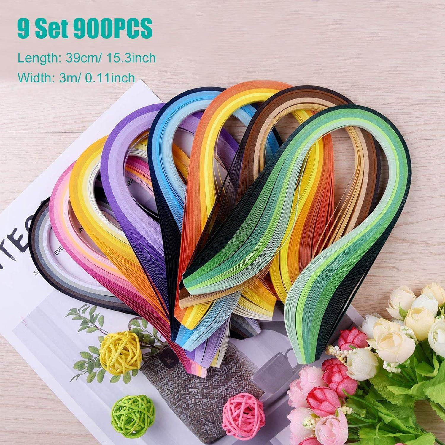Kit de Quilling de Papel Woohome 33 PCS con 1600 Tiras