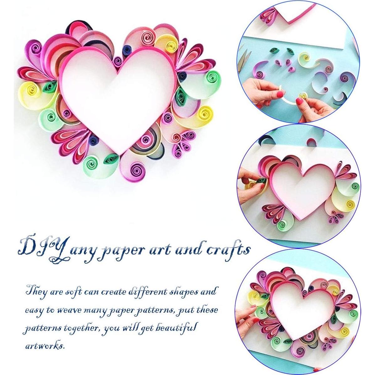 Kit de Quilling de Papel Woohome 33 PCS con 1600 Tiras
