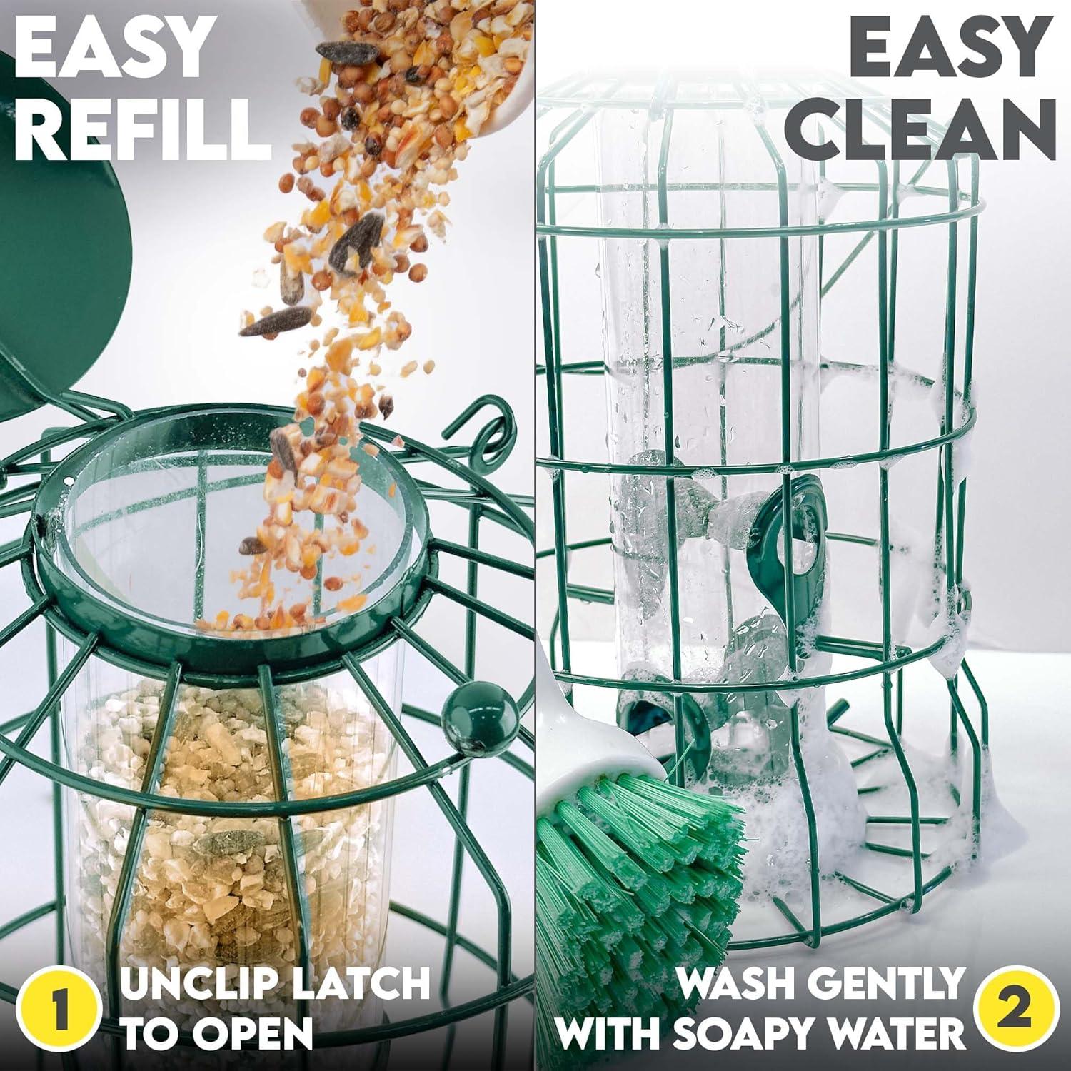 Comedero para Aves Enjaulado Gray Bunny Verde 0.57 kg