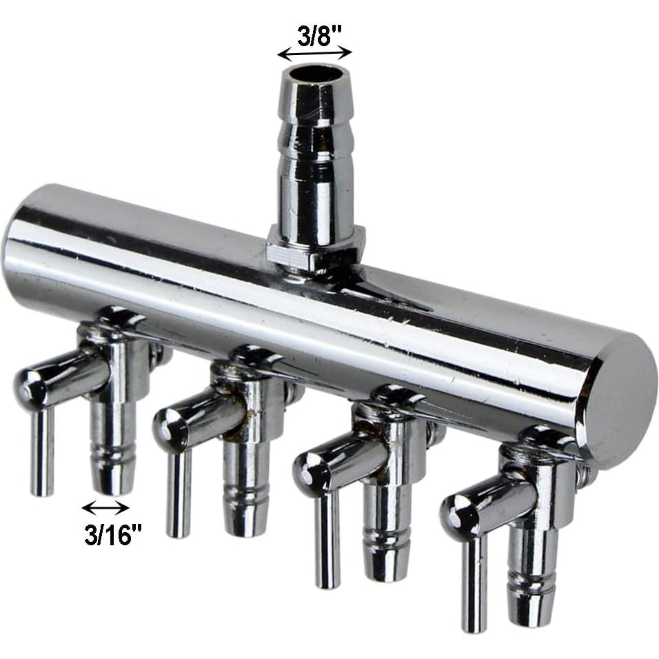 Válvula de Control de Aire AQUANEAT para Acuario 4 Vías