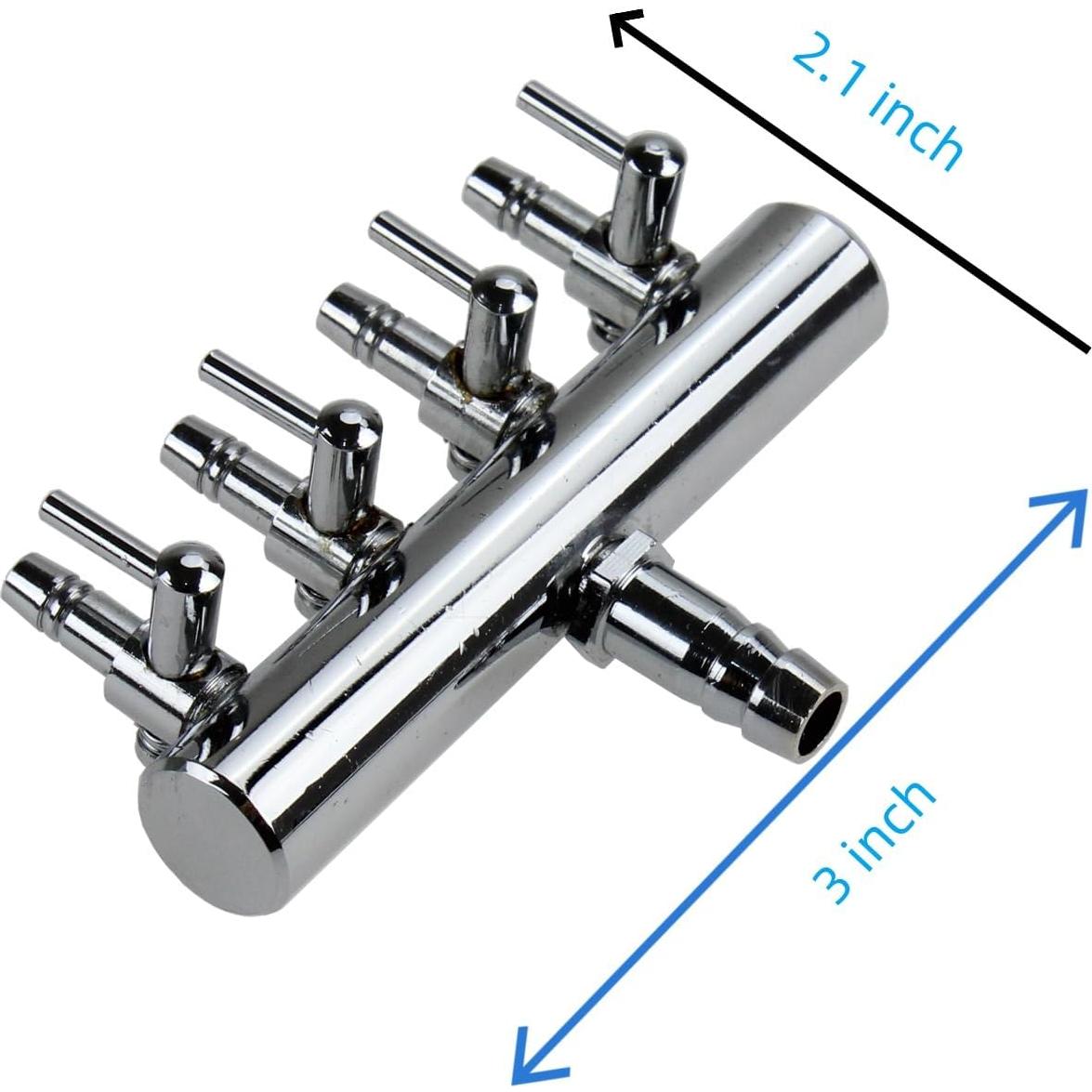 Válvula de Control de Aire AQUANEAT para Acuario 4 Vías