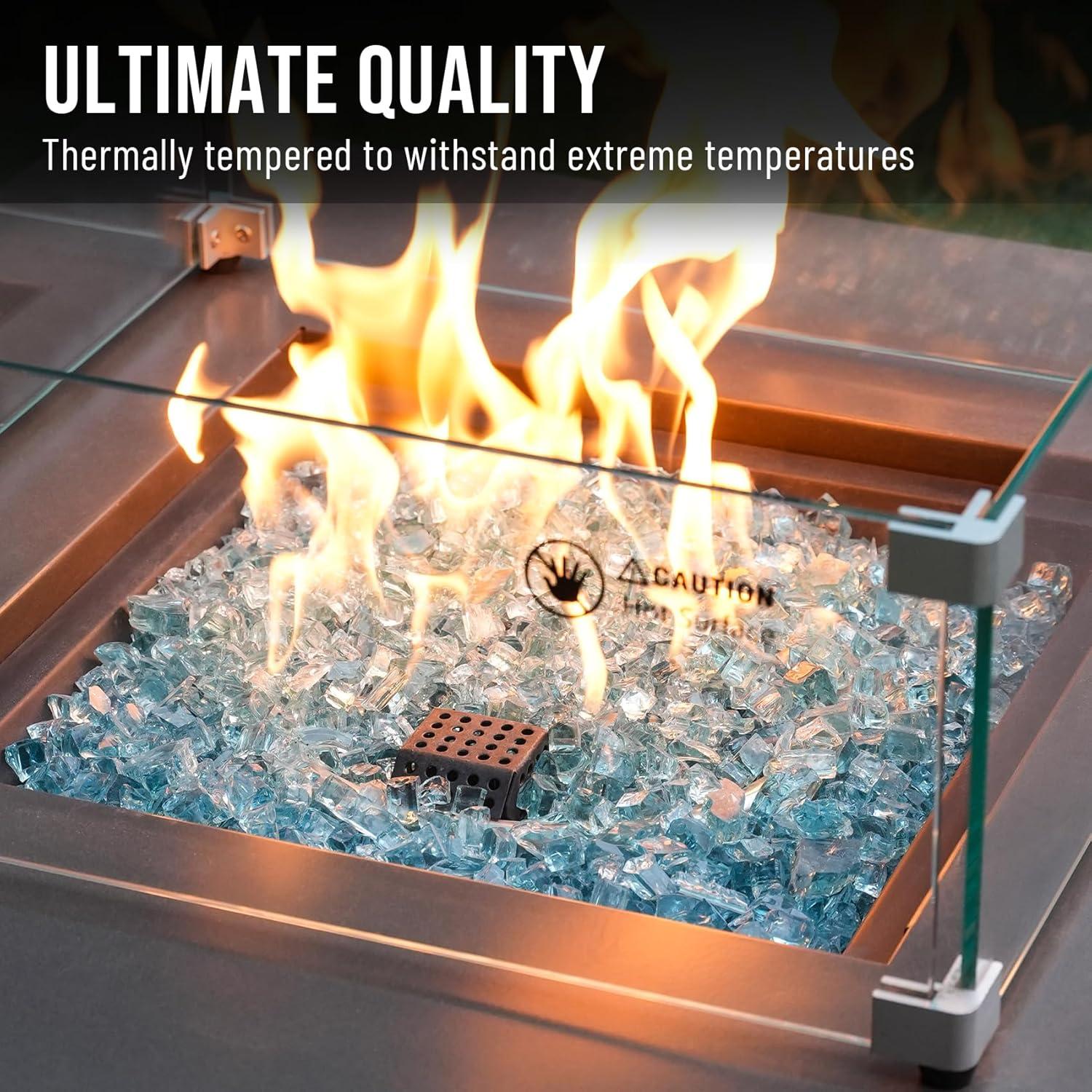 Vidrio de Fuego Skyflame 4.59 kg Azul Aqua Brillante 1.27 cm