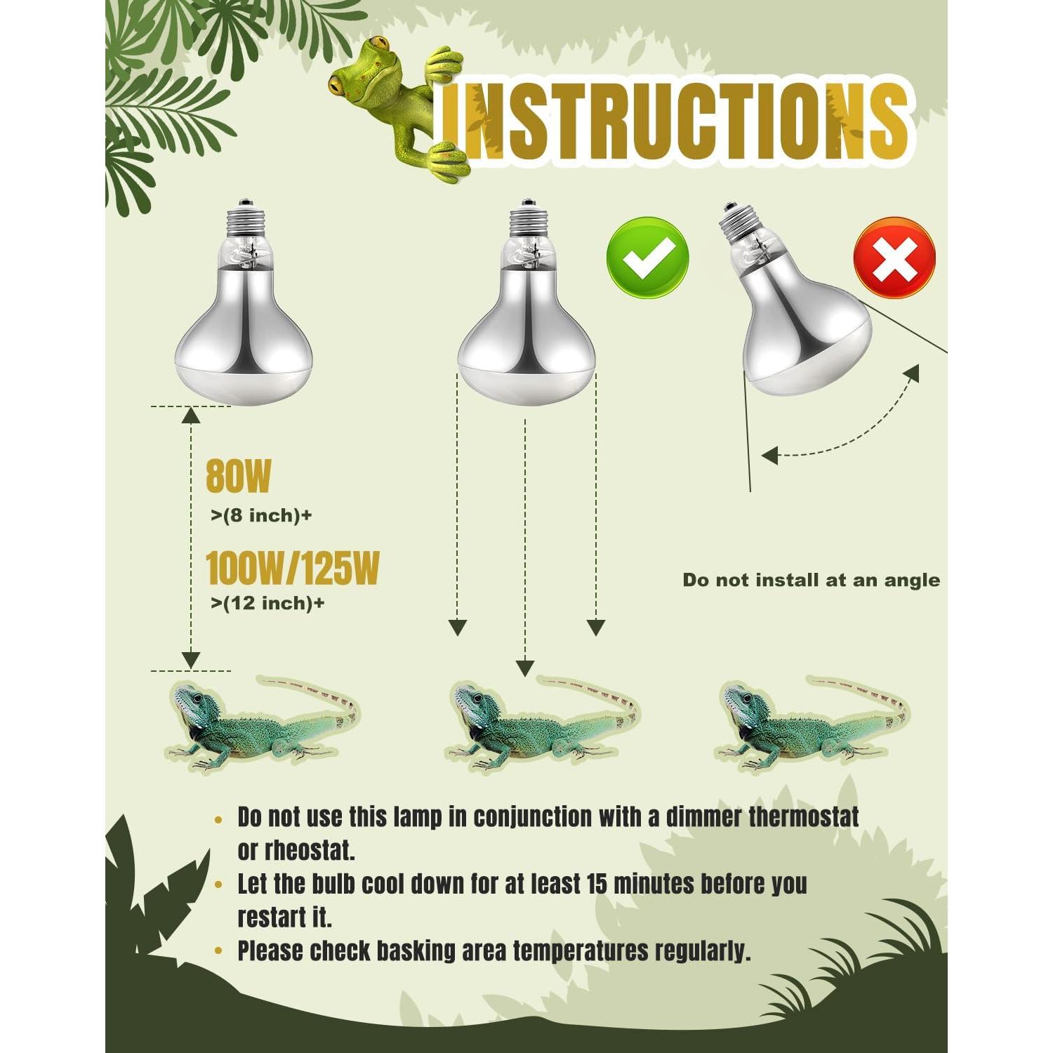 Bombilla de Calor UVA UVB 80W BESTSHOP para Reptiles