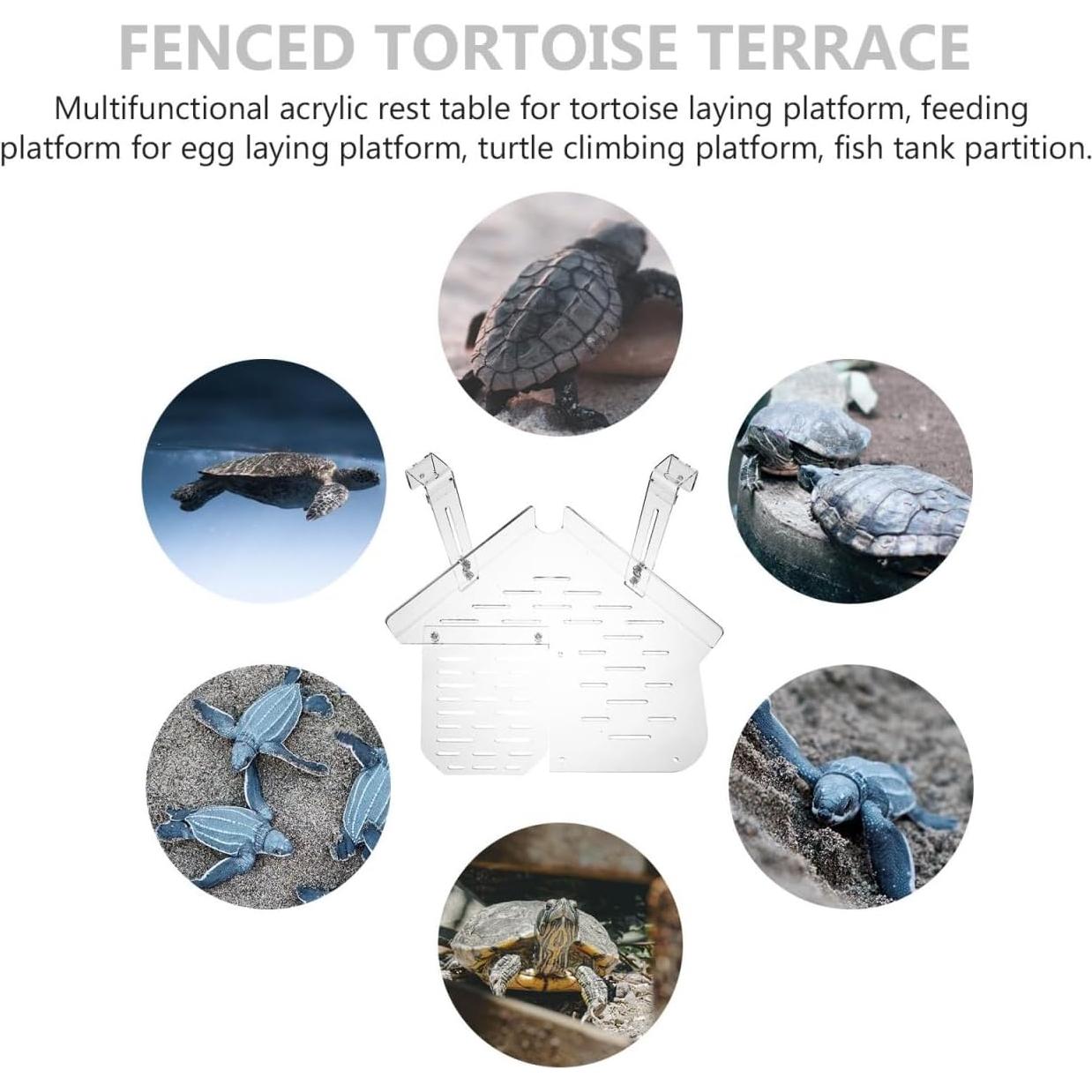 Plataforma de descanso para tortugas VANZACK 29x22x24 cm Acrílico