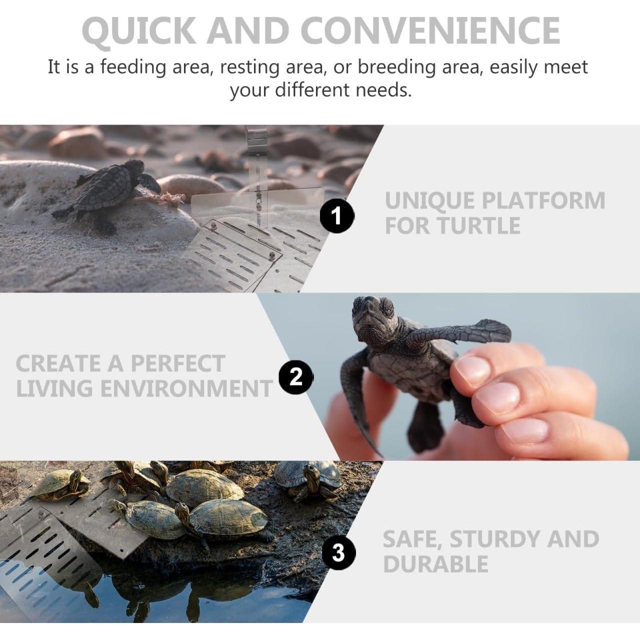 Plataforma de descanso para tortugas VANZACK 29x22x24 cm Acrílico
