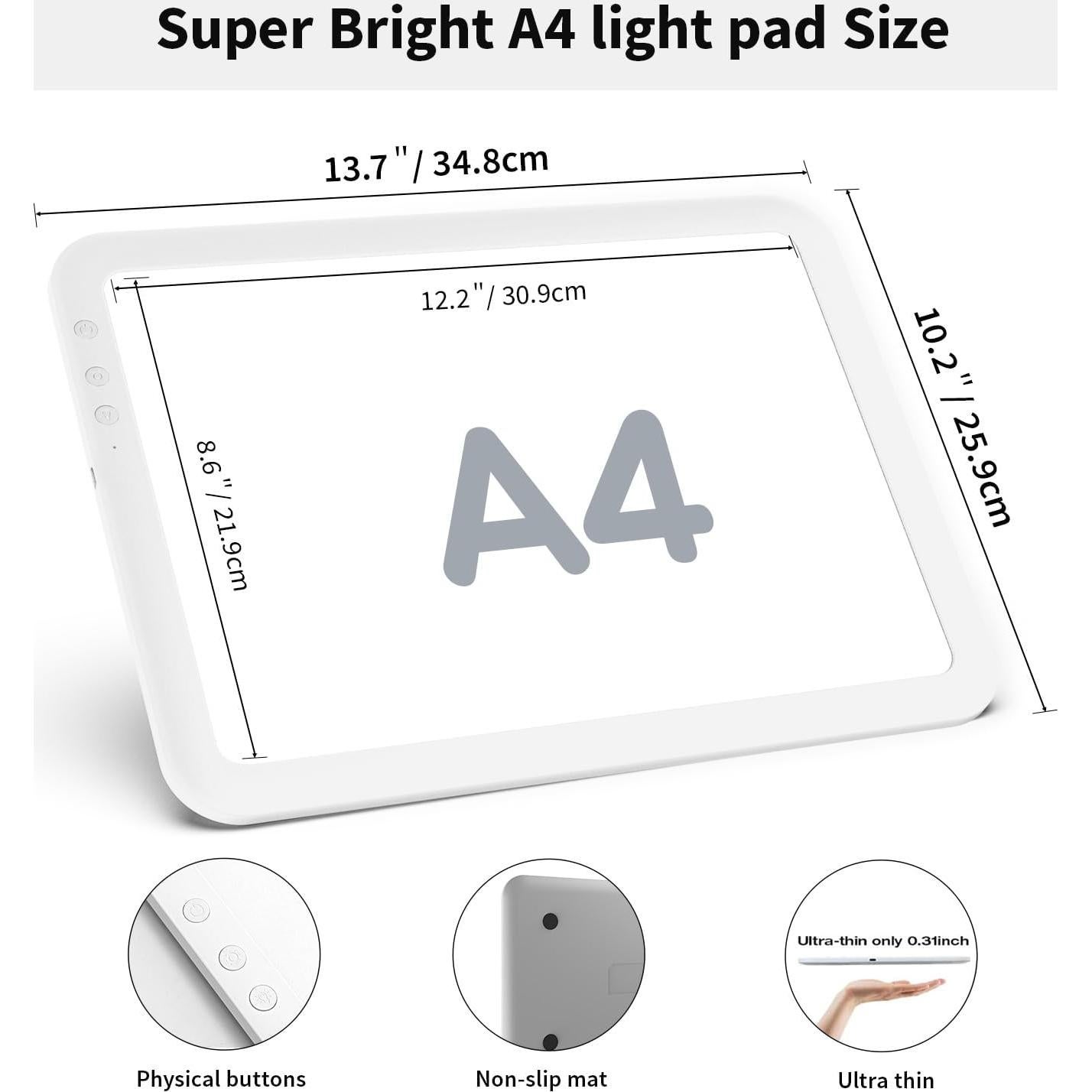 Mesa de Luz A3 Zocelight Inalámbrica 6670Lux 3 Temperaturas