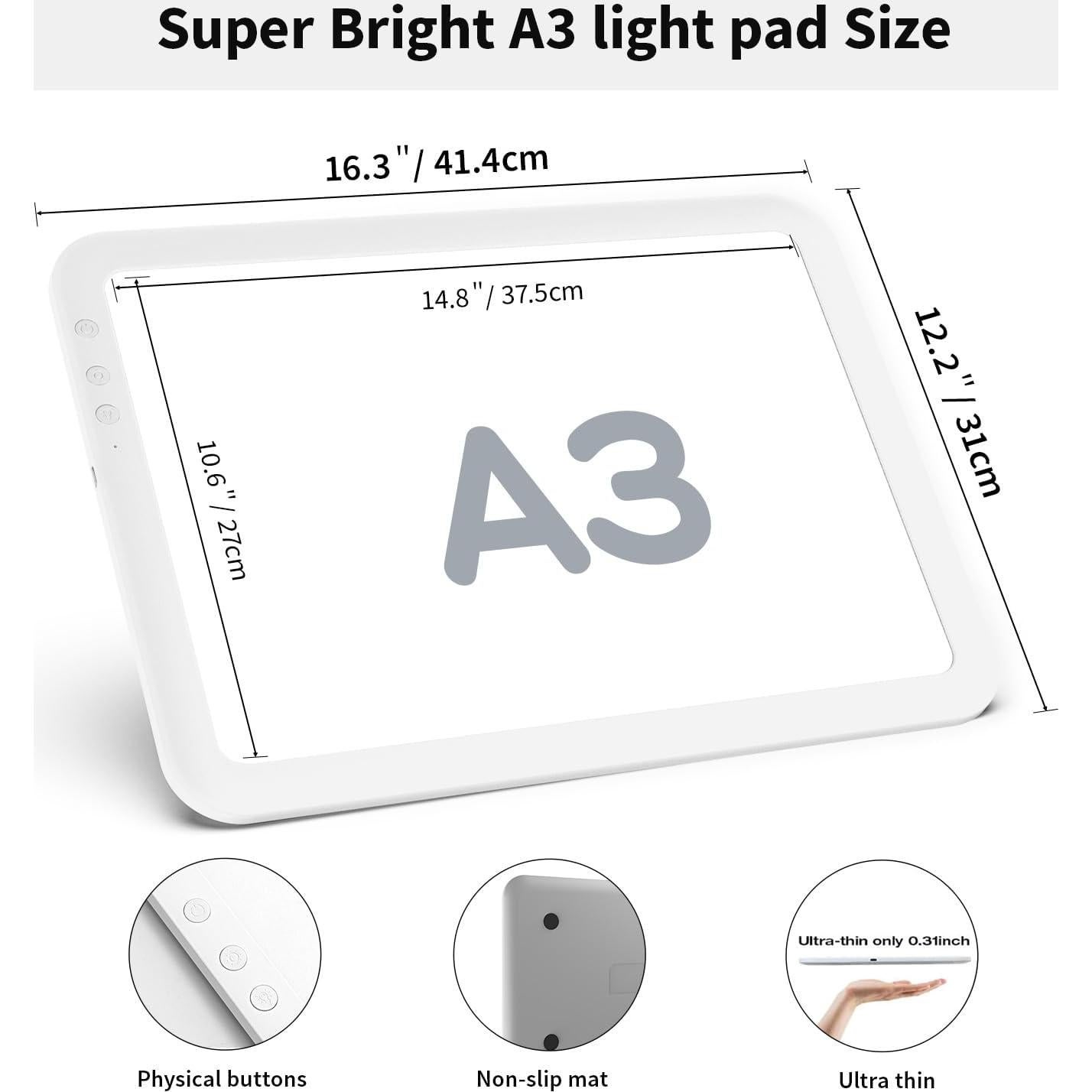 Mesa de Luz A3 Zocelight Inalámbrica 6670Lux 3 Temperaturas