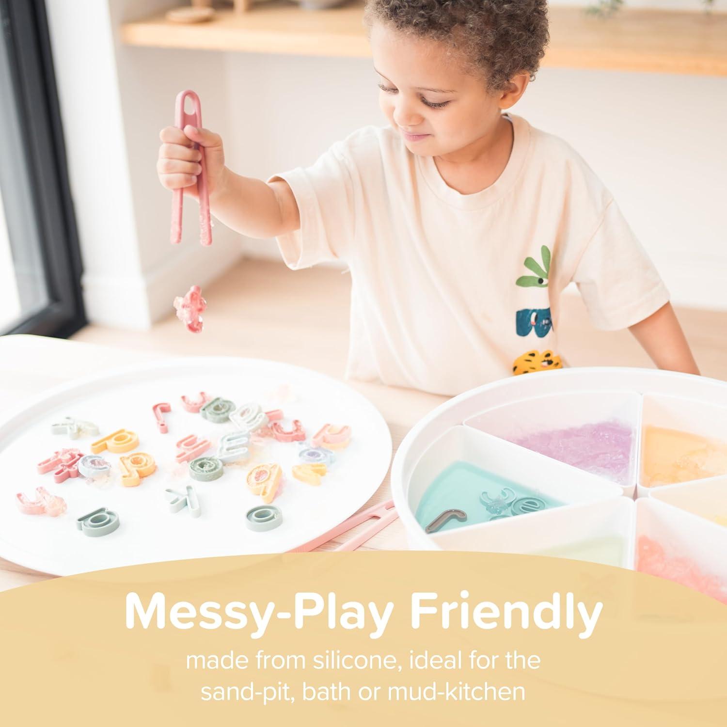 Inspire My Play Lowercase Alphabet Letters for Kids - ABC Toys for 3 Year Olds -Sensory and Messy Play