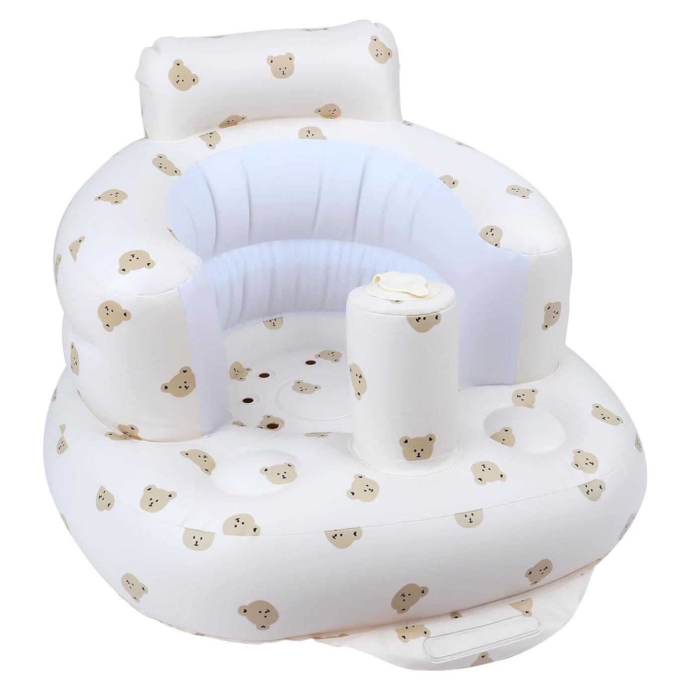 Asiento Inflable para Bebés EKEPE - Cabeza de Oso con Ventosas