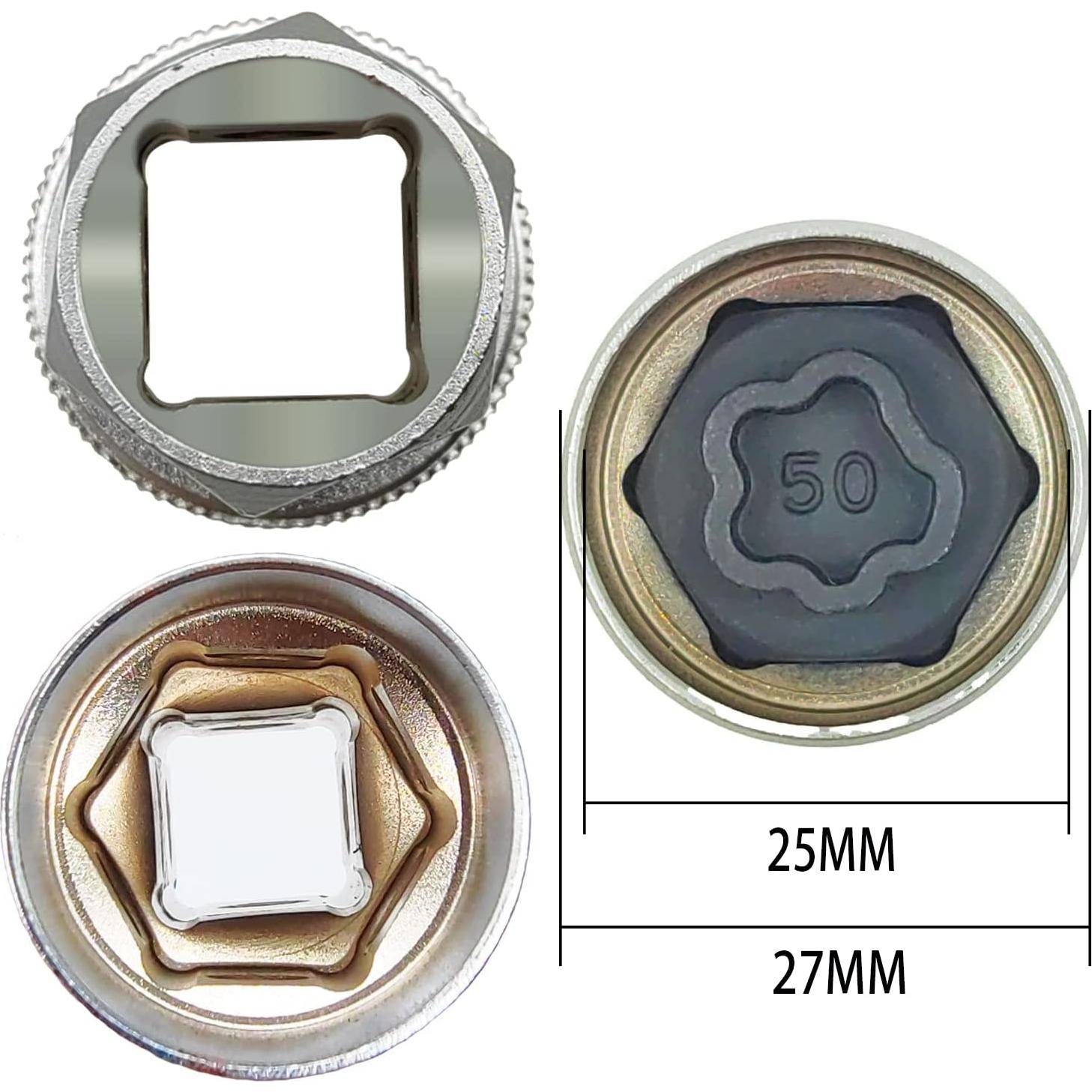 Kit de Llave de Tuerca de Bloqueo de Rueda 22PCS JEUCLEL