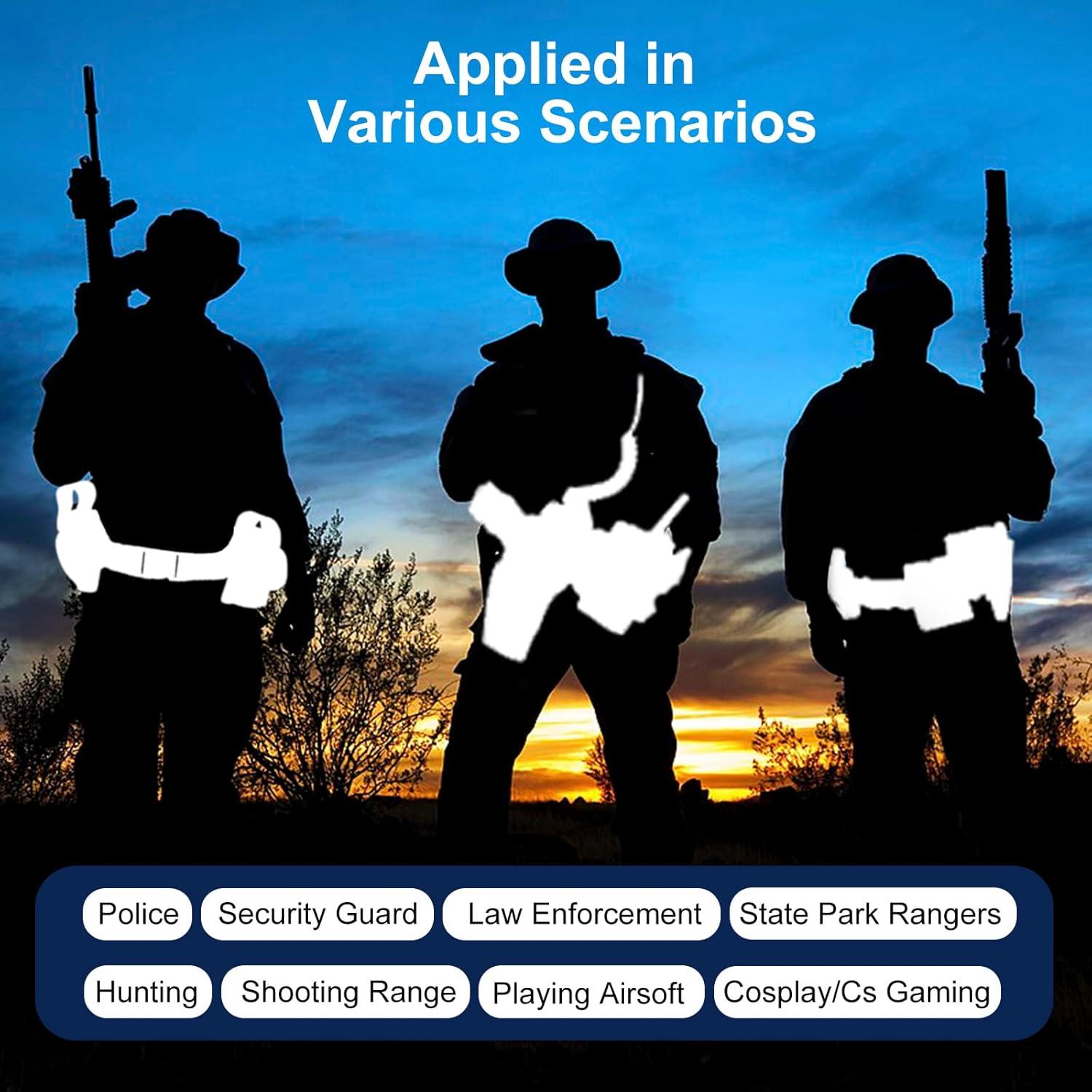 Cinturón Táctico Modular abcGoodefg 10 en 1 Negro 90-127 cm