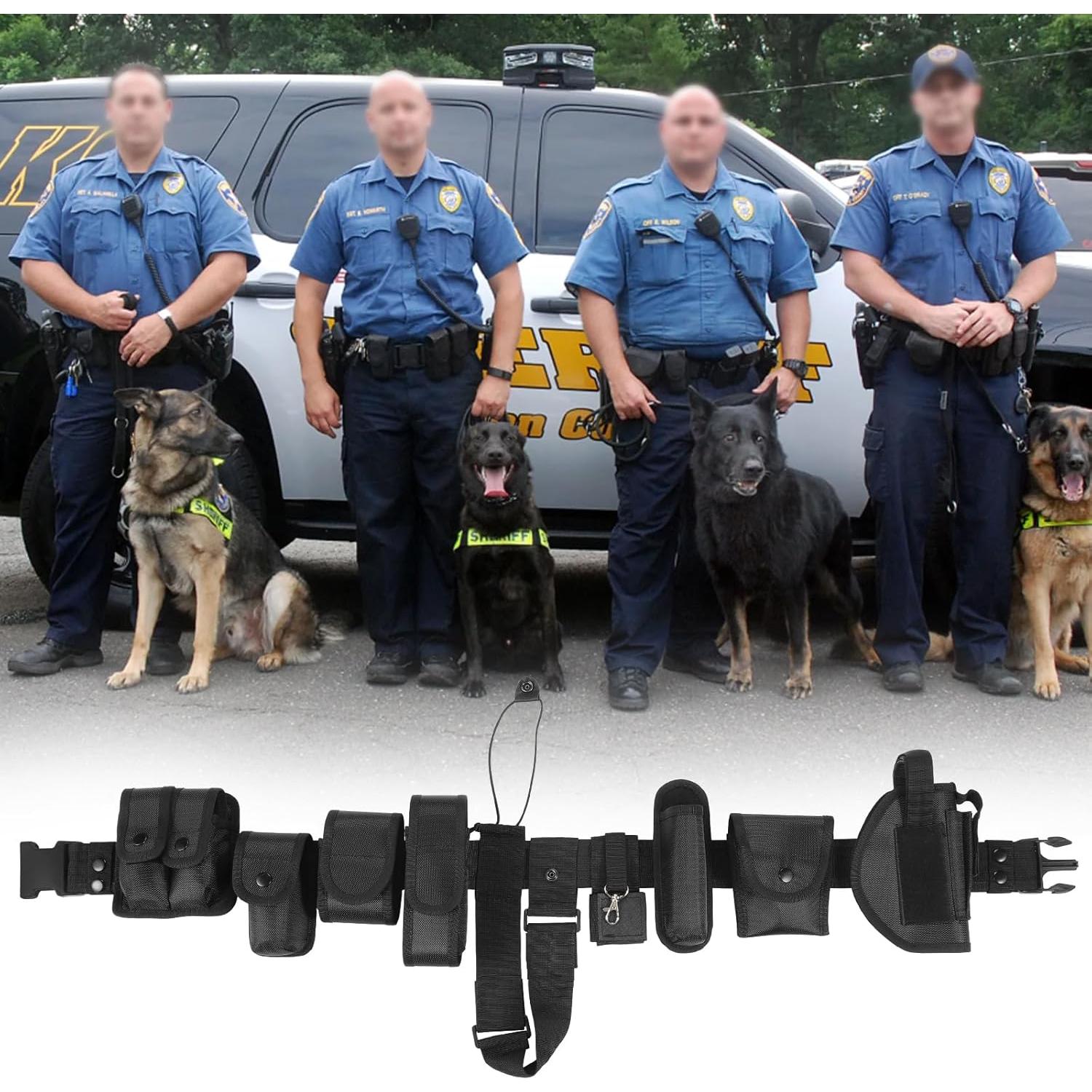 Cinturón Táctico Modular abcGoodefg 10 en 1 Negro 90-127 cm