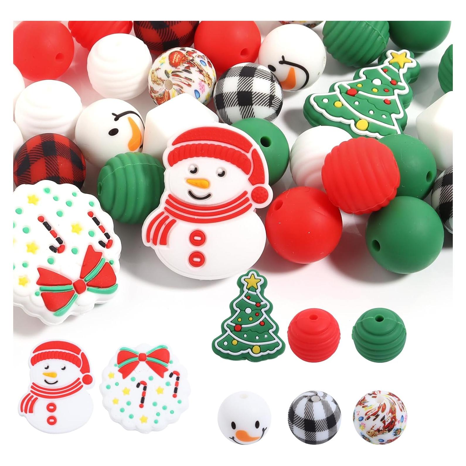 50 Perlas de Silicona 15mm Chuyau para Manualidades DIY