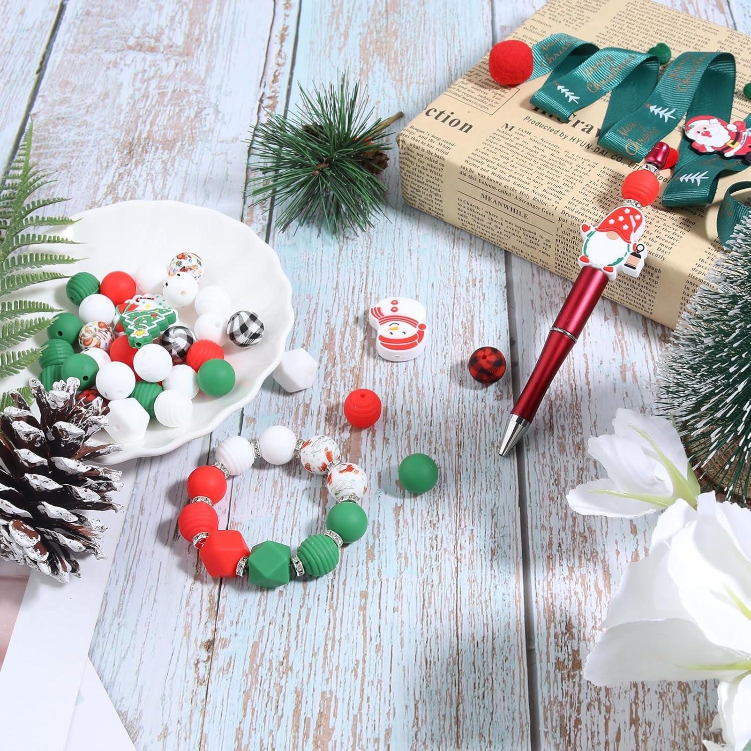 50 Perlas de Silicona 15mm Chuyau para Manualidades DIY