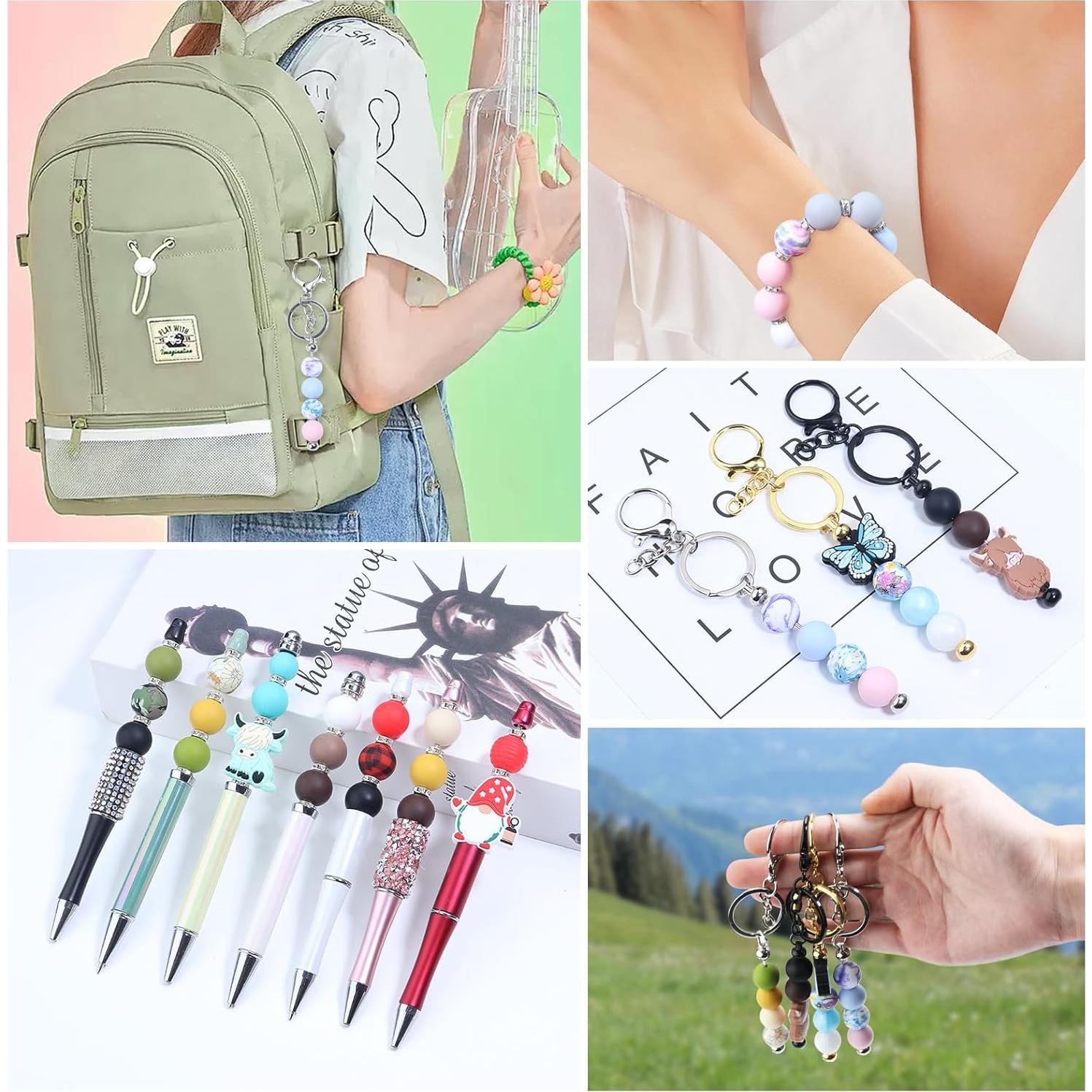 50 Perlas de Silicona 15mm Chuyau para Manualidades DIY