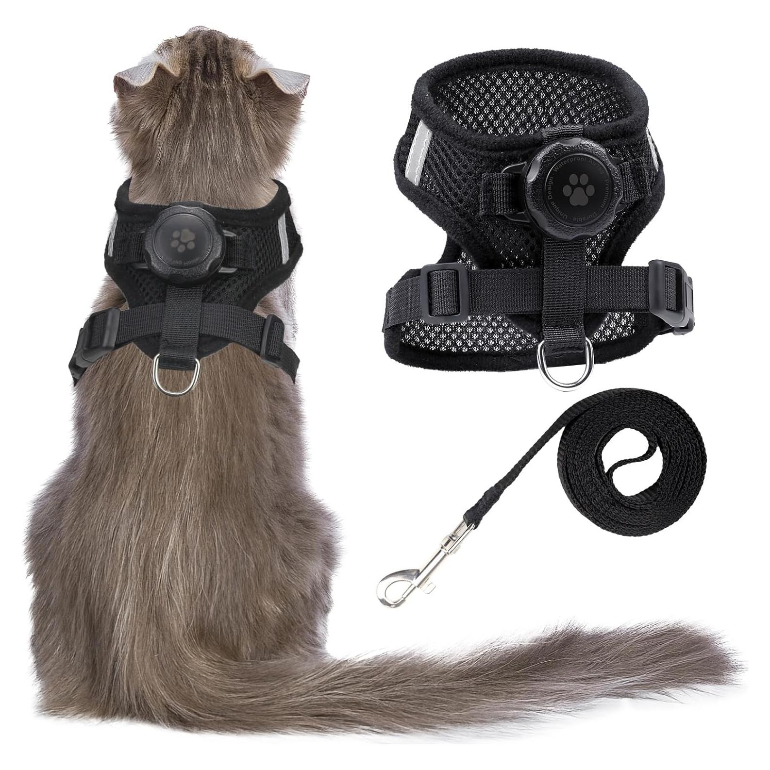 Arnés y Correa para Gatos Furrigo AirTag Ajustable Impermeable