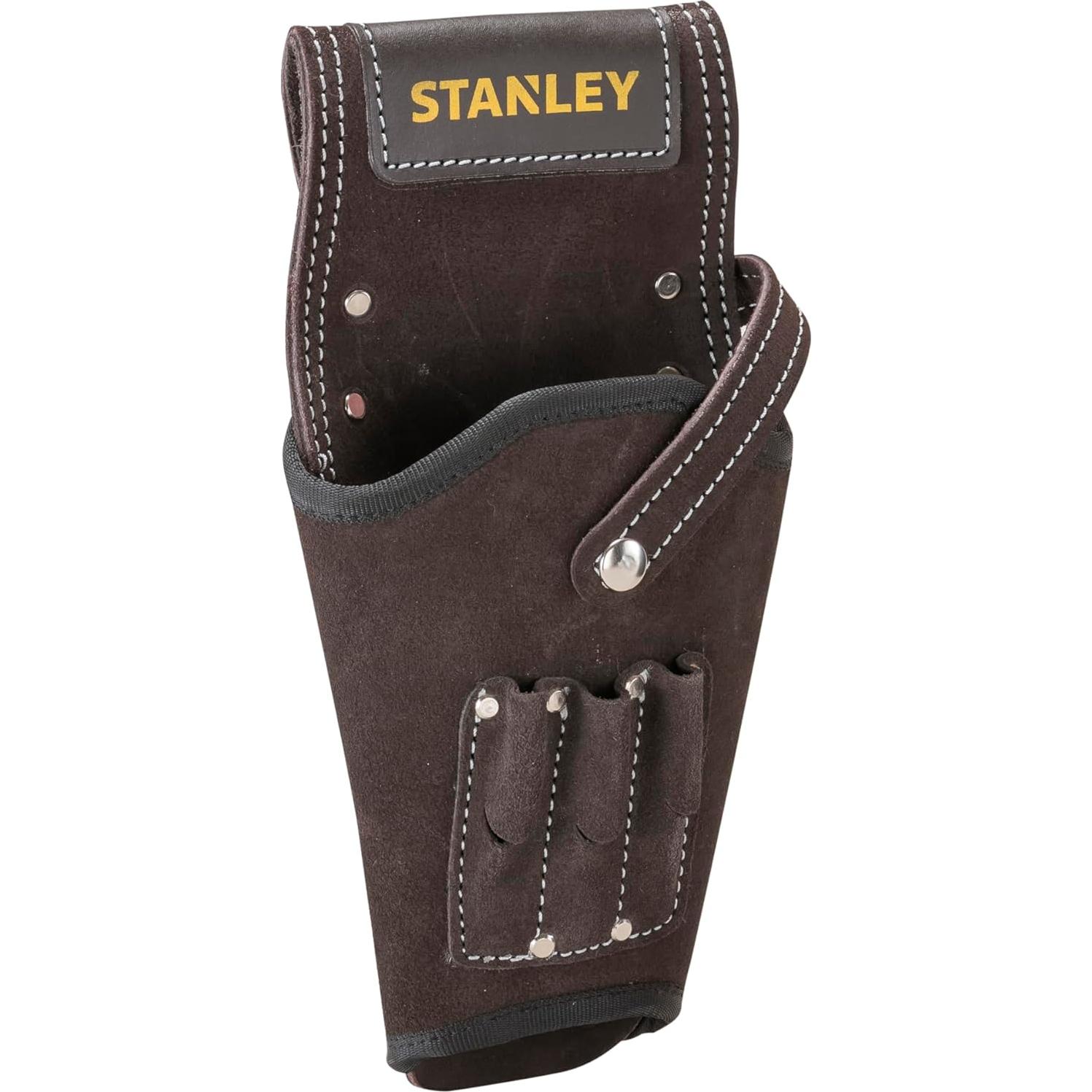 Funda de Taladro de Cuero STANLEY - Talla Única - Negro