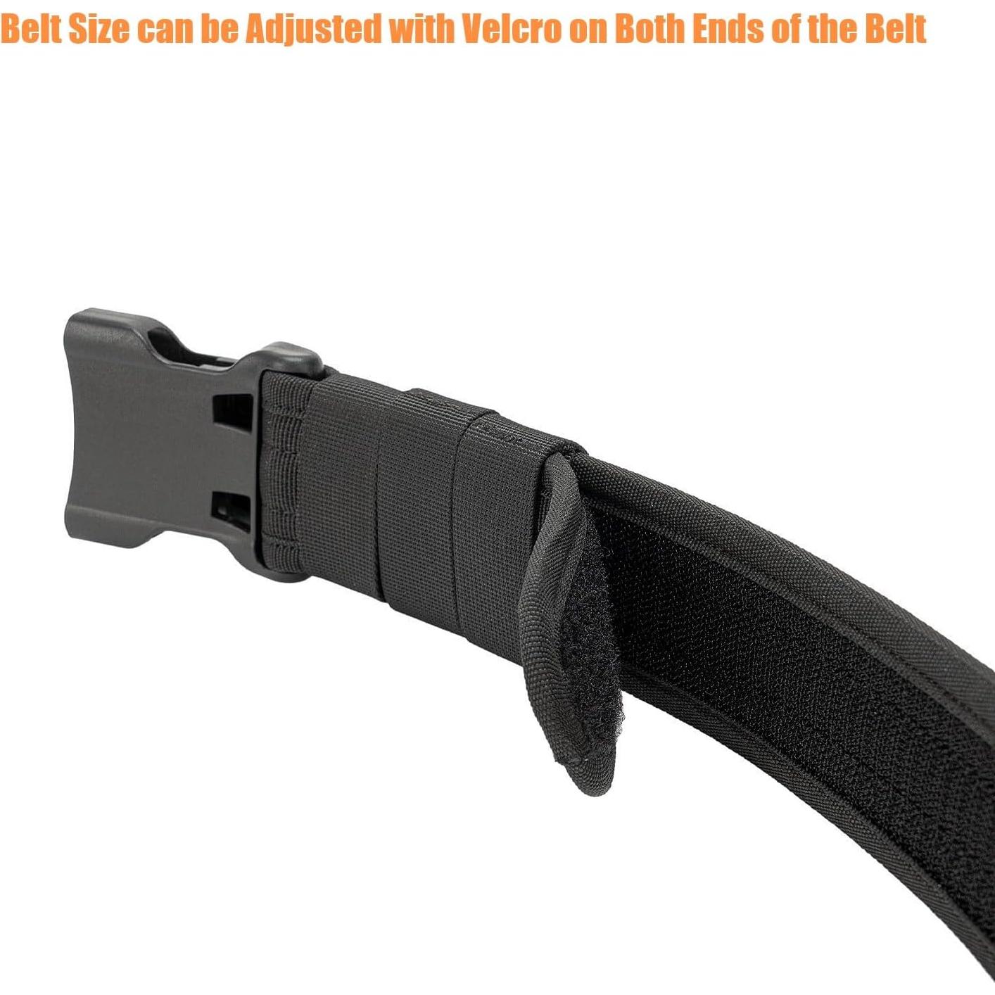 Cinturón de Deber TACNEX 5 cm Nylon 4 Sujetadores Seguridad