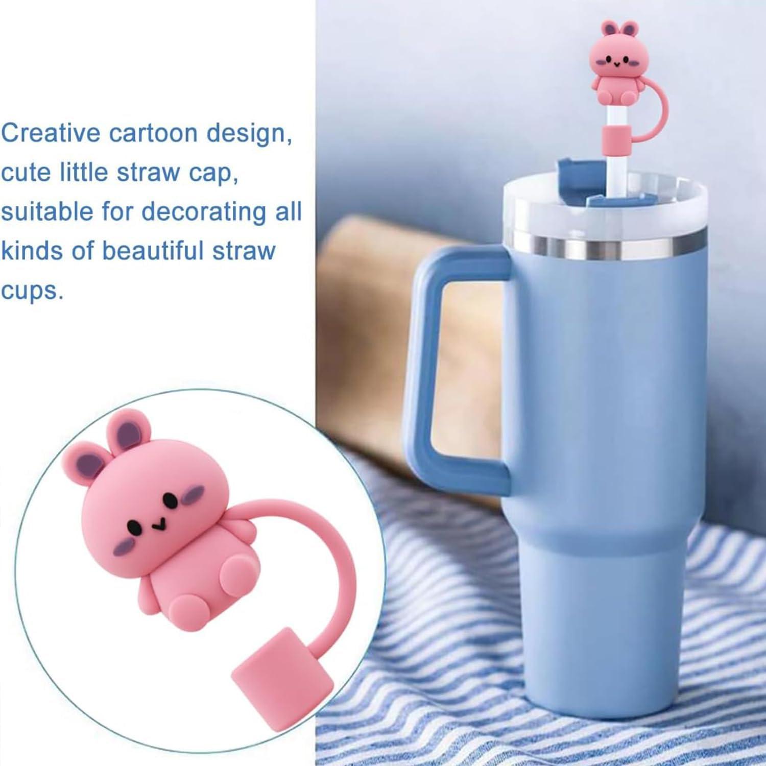 Cubiertas de Popote de Silicona Haungry 6 Piezas para Taza Stanley